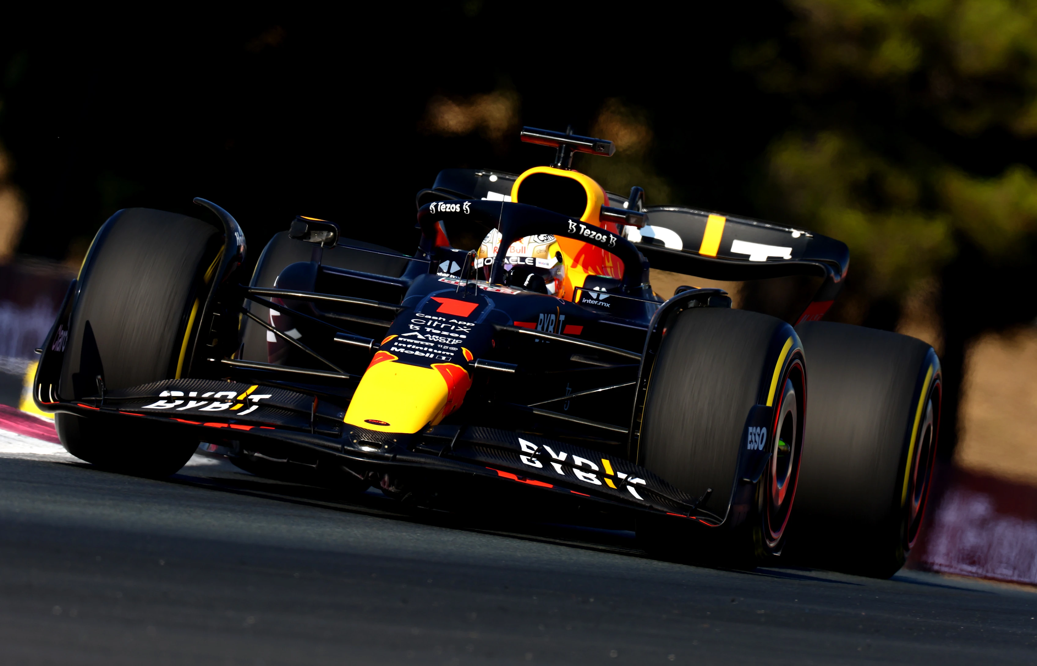 LE CASTELLET, FRANCE - JULY 22: Max Verstappen of the Netherlands driving the (1) Oracle Red Bull