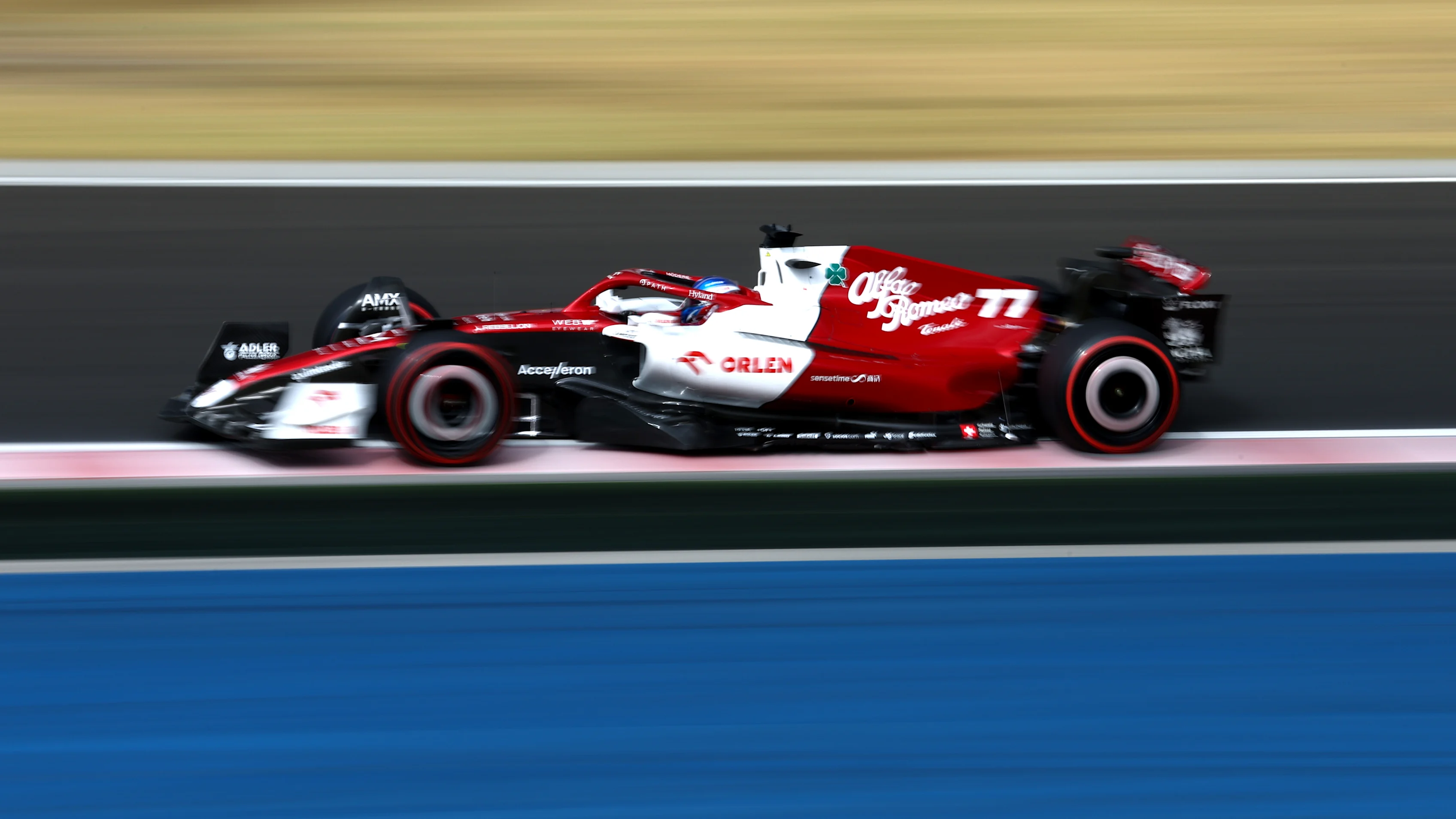 BUDAPEST, HUNGARY - JULY 30: Valtteri Bottas of Finland driving the (77) Alfa Romeo F1 C42 Ferrari
