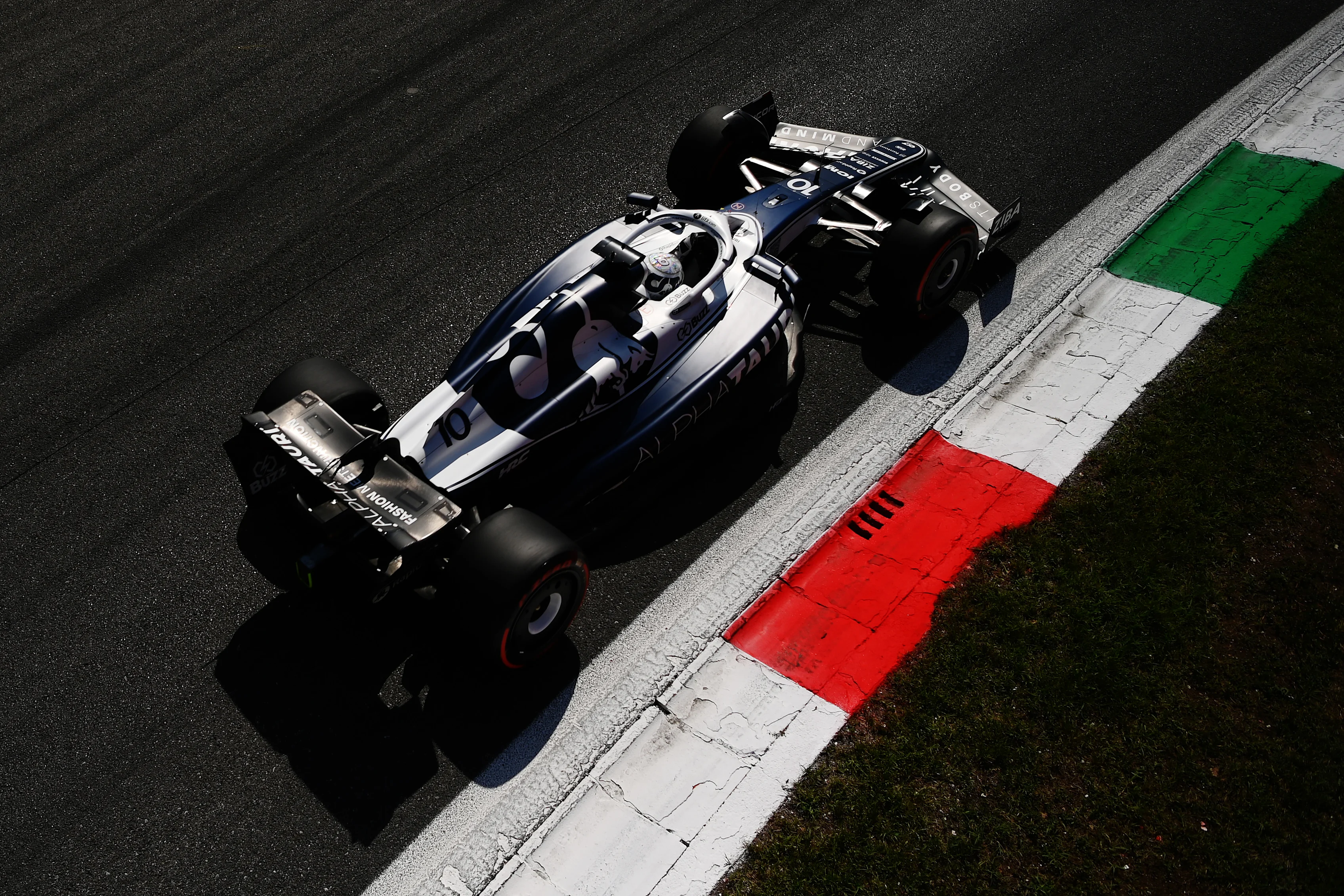 MONZA, ITALY - SEPTEMBER 10: Pierre Gasly of France driving the (10) Scuderia AlphaTauri AT03 on