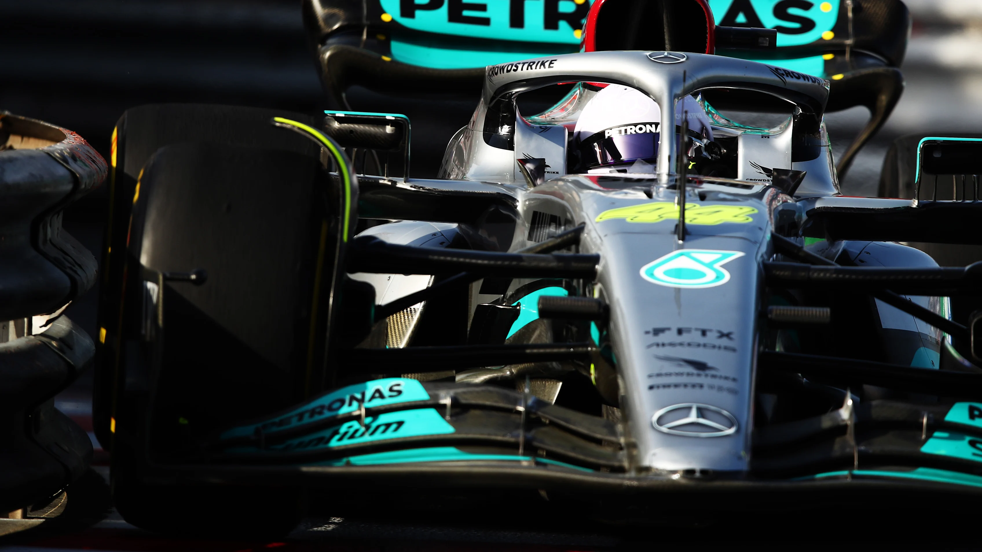 MONTE-CARLO, MONACO - MAY 27: Lewis Hamilton of Great Britain driving the (44) Mercedes AMG
