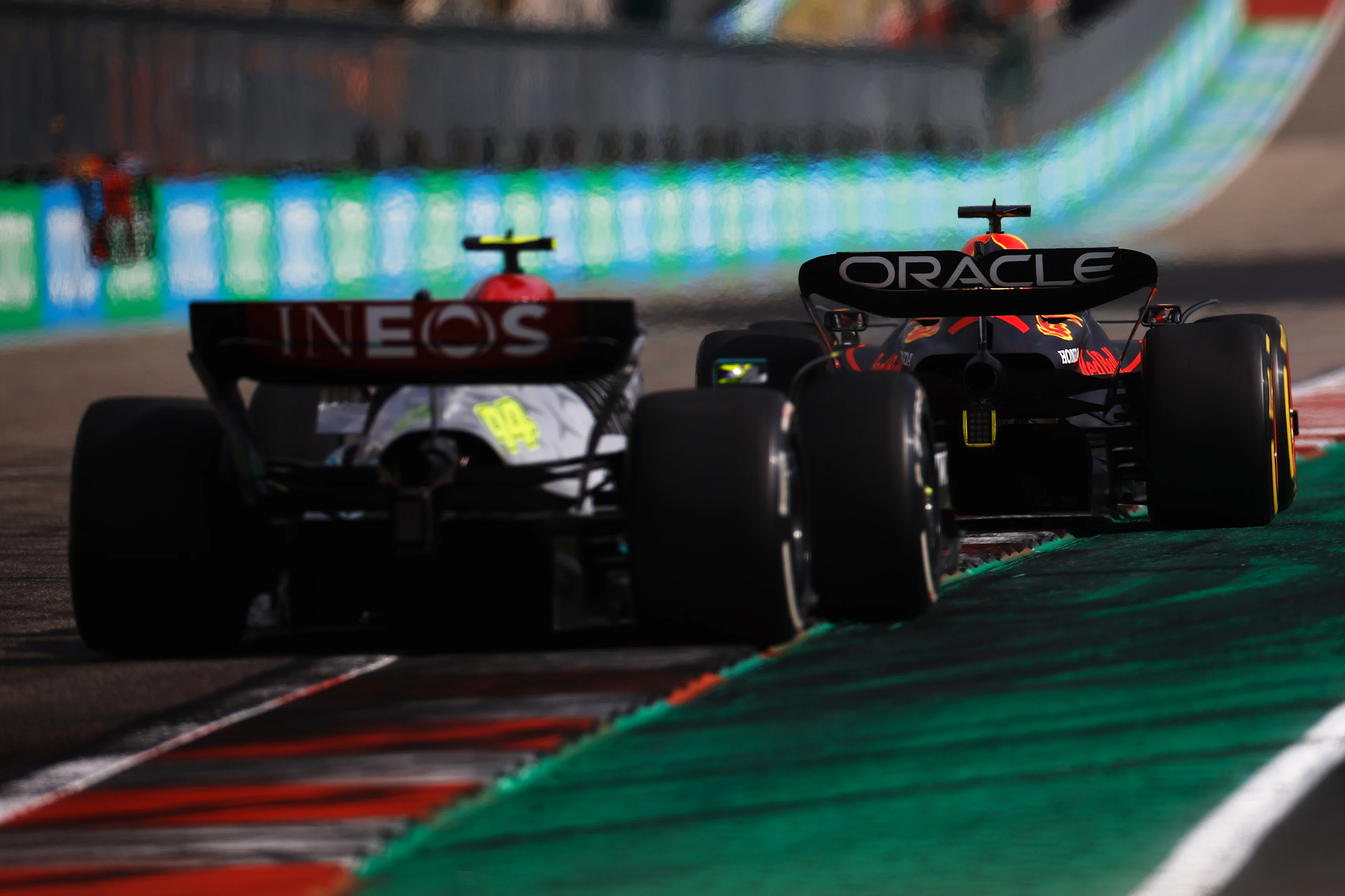 AUSTIN, TEXAS - OCTOBER 23: Max Verstappen of the Netherlands driving the (1) Oracle Red Bull