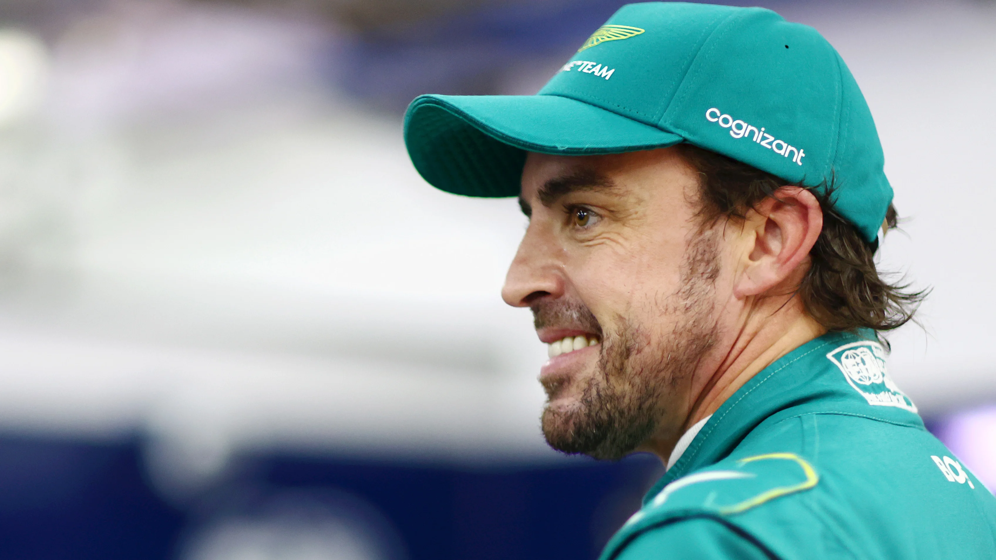BAHRAIN, BAHRAIN - MARCH 04: 5th placed qualifier Fernando Alonso of Spain and Aston Martin F1 Team looks on in parc ferme during qualifying ahead of the F1 Grand Prix of Bahrain at Bahrain International Circuit on March 04, 2023 in Bahrain, Bahrain. (Photo by Dan Istitene - Formula 1/Formula 1 via Getty Images)