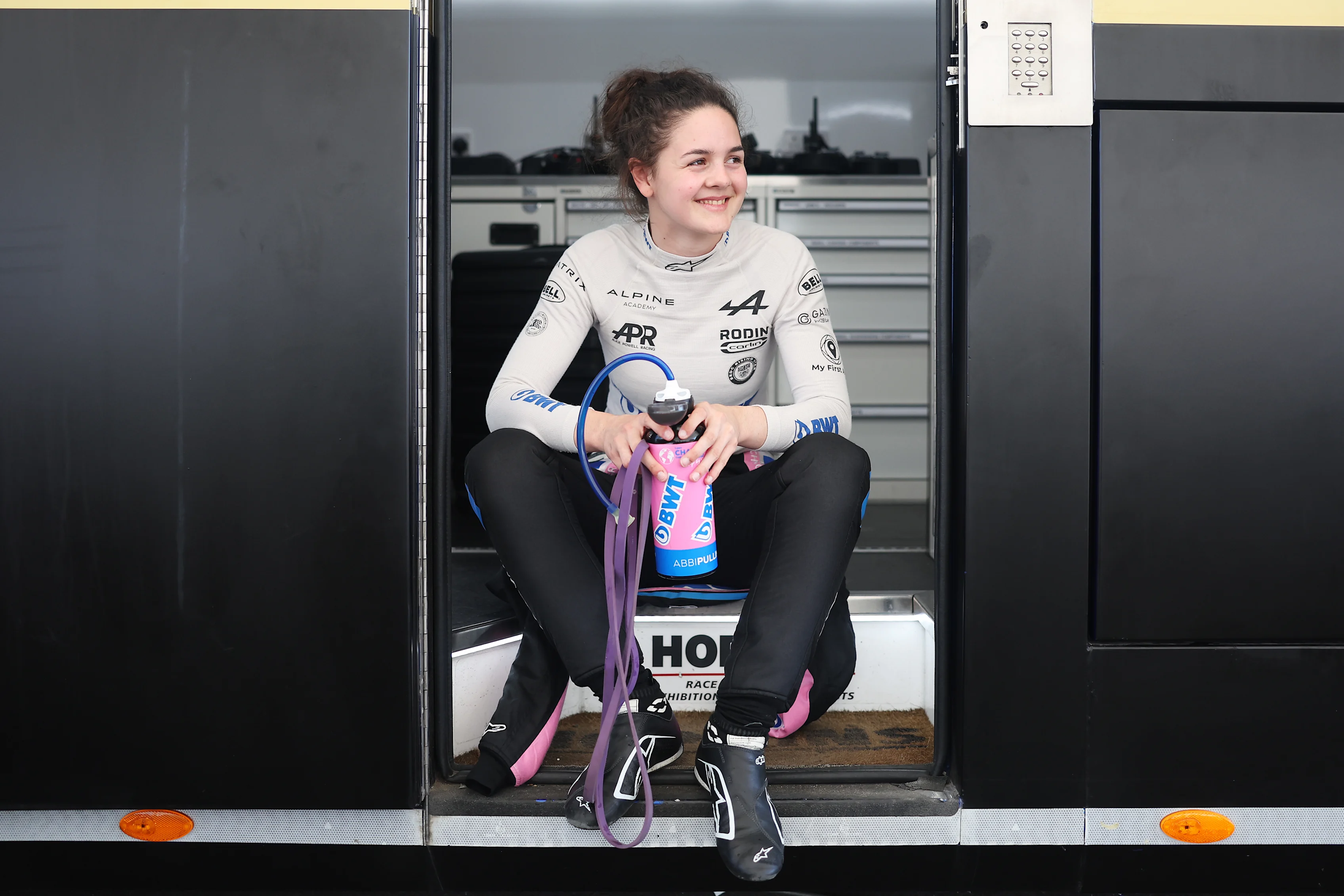 ZANDVOORT, NETHERLANDS - JUNE 25: Abbi Pulling of Great Britain and Rodin Carlin (10) looks on