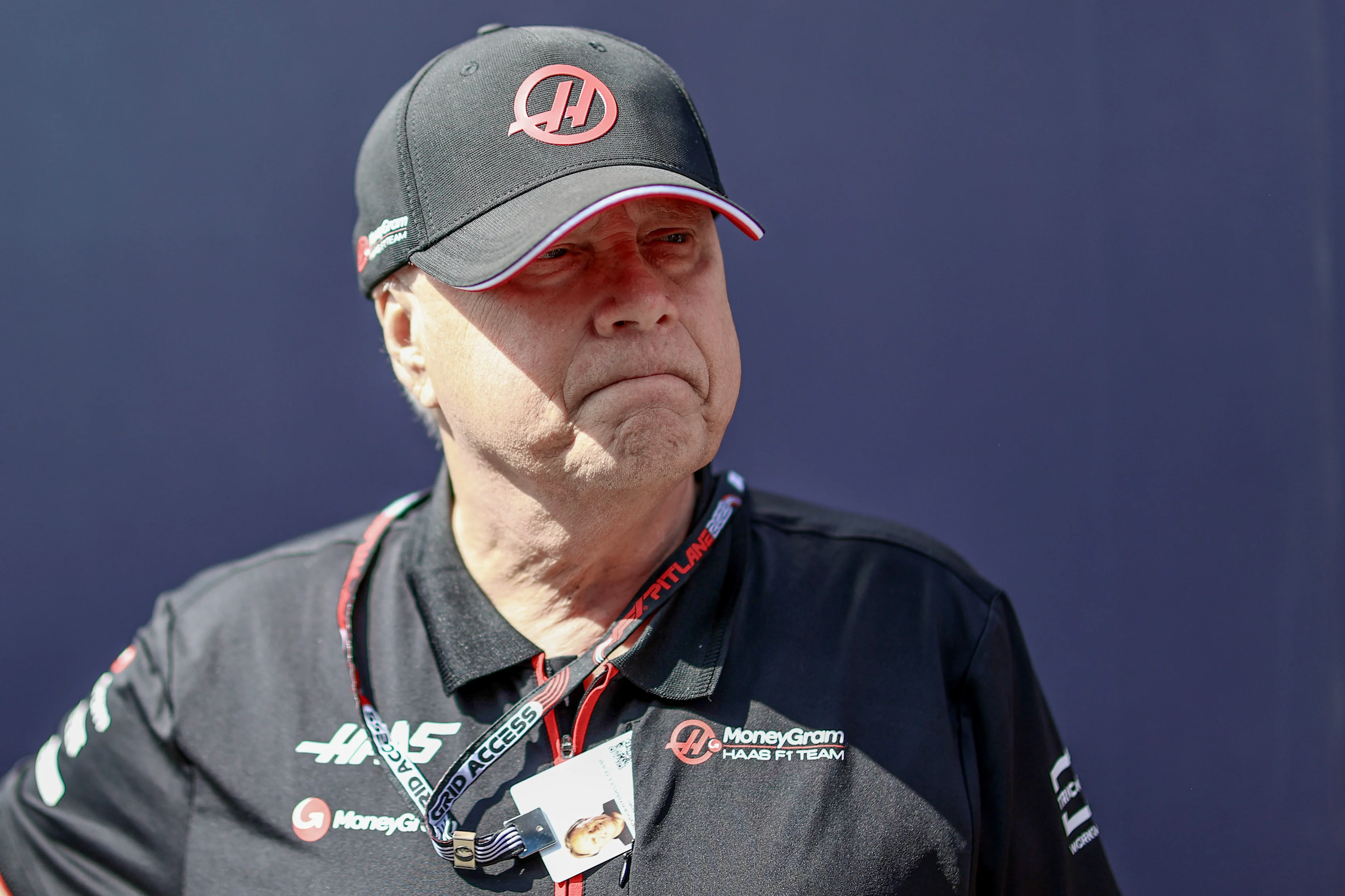 MONZA, ITALY - AUGUST 31: Gene Haas of USA and MoneyGram Haas F1 Team during previews ahead of the
