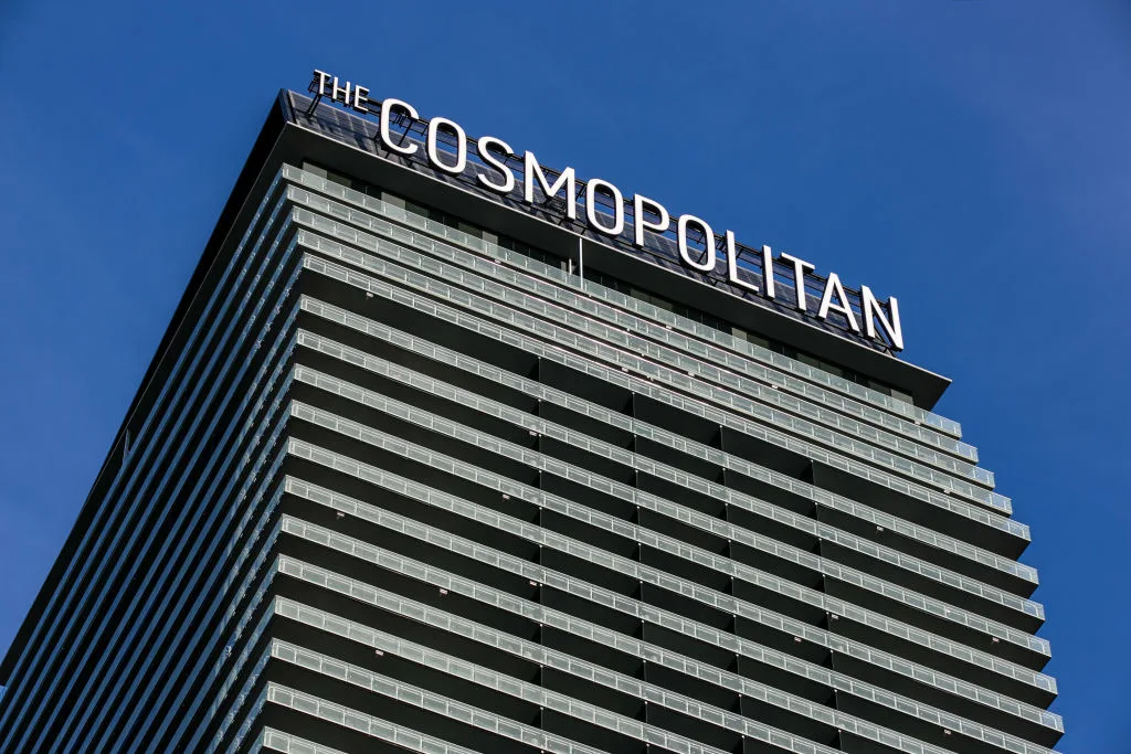 LAS VEGAS, NV - MAY 31:  The exterior of the Cosmopolitan Hotel & Casino is viewed on May 31, 2017