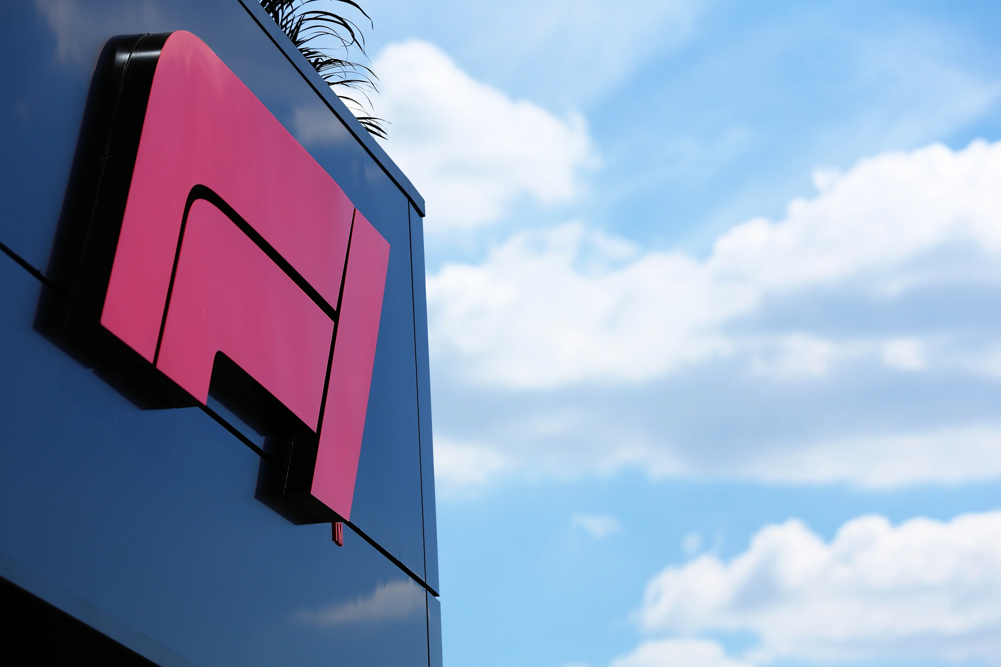 SPA, BELGIUM - AUGUST 25: The F1 logo is pictured in the paddock during previews ahead of the F1