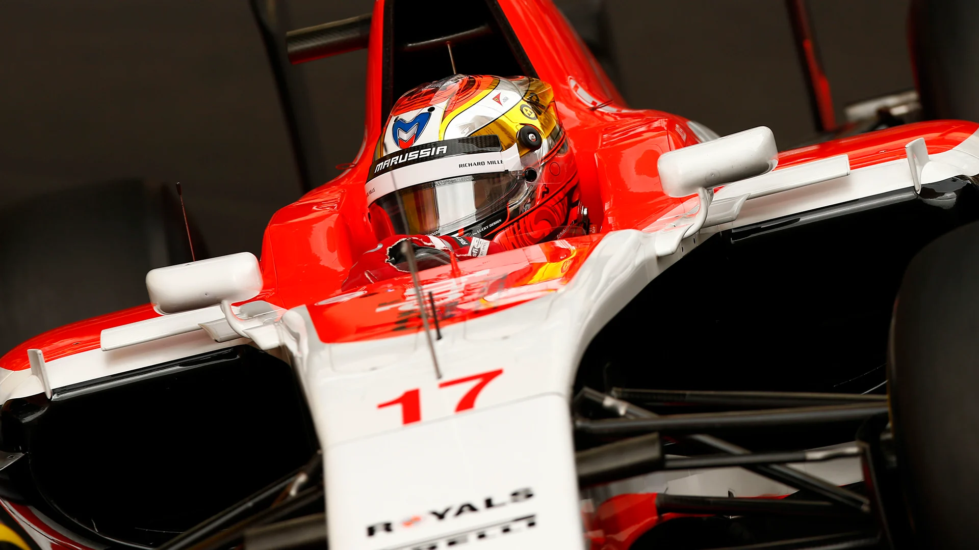 It was a special day for Bianchi in the #17 car (a number that would later be retired in his honour)