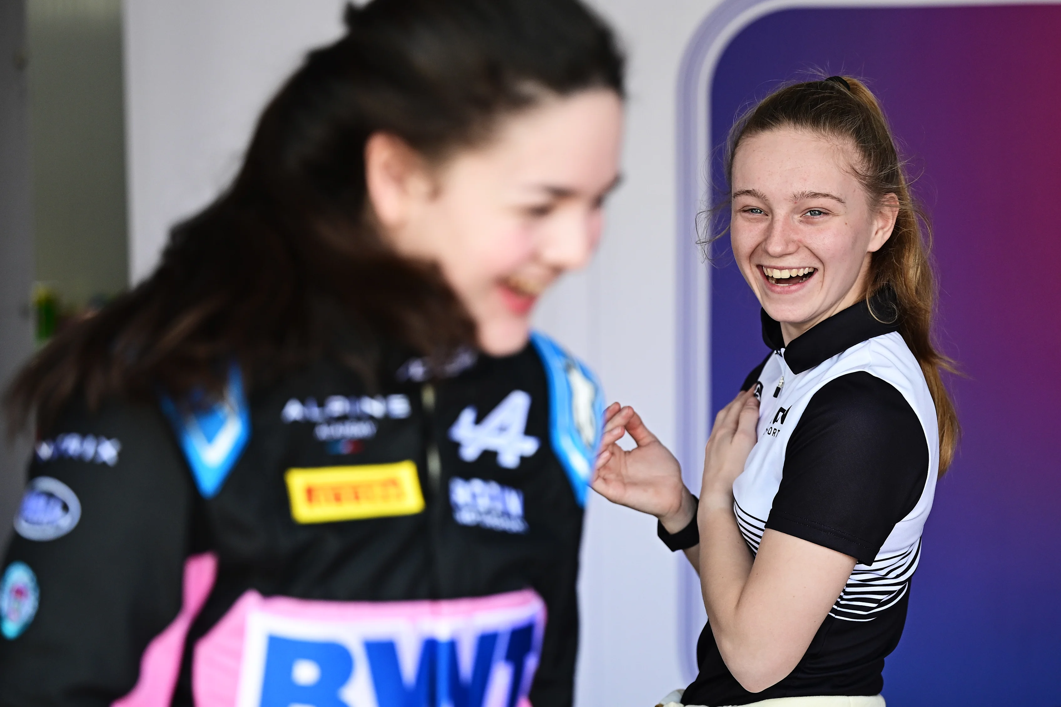 JEDDAH, SAUDI ARABIA - MARCH 06: Jessica Edgar of Great Britain and Rodin Motorsport (17) talks