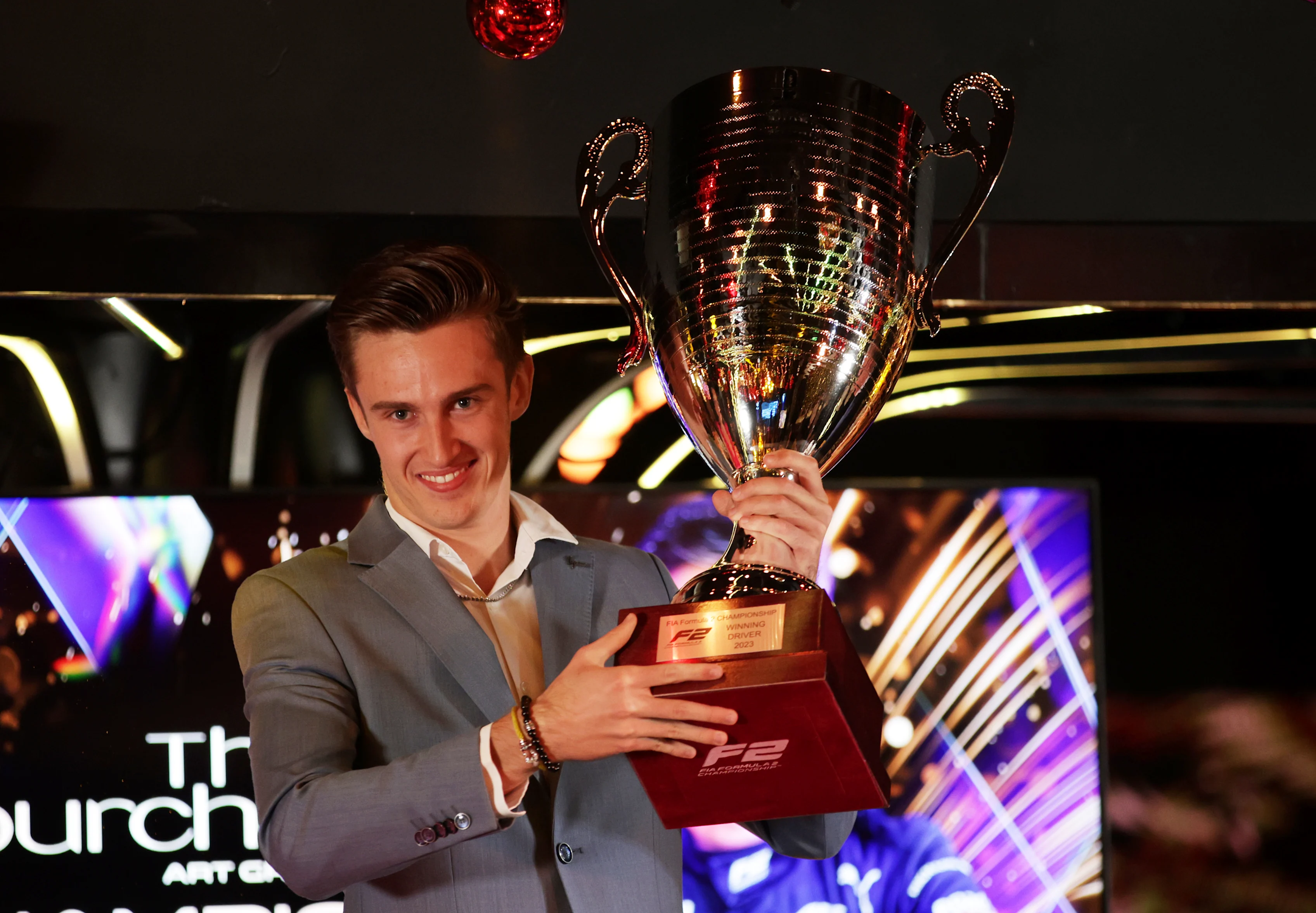 MONACO, MONACO - DECEMBER 10: Theo Pourchaire of France and ART Grand Prix (5) celebrates with the