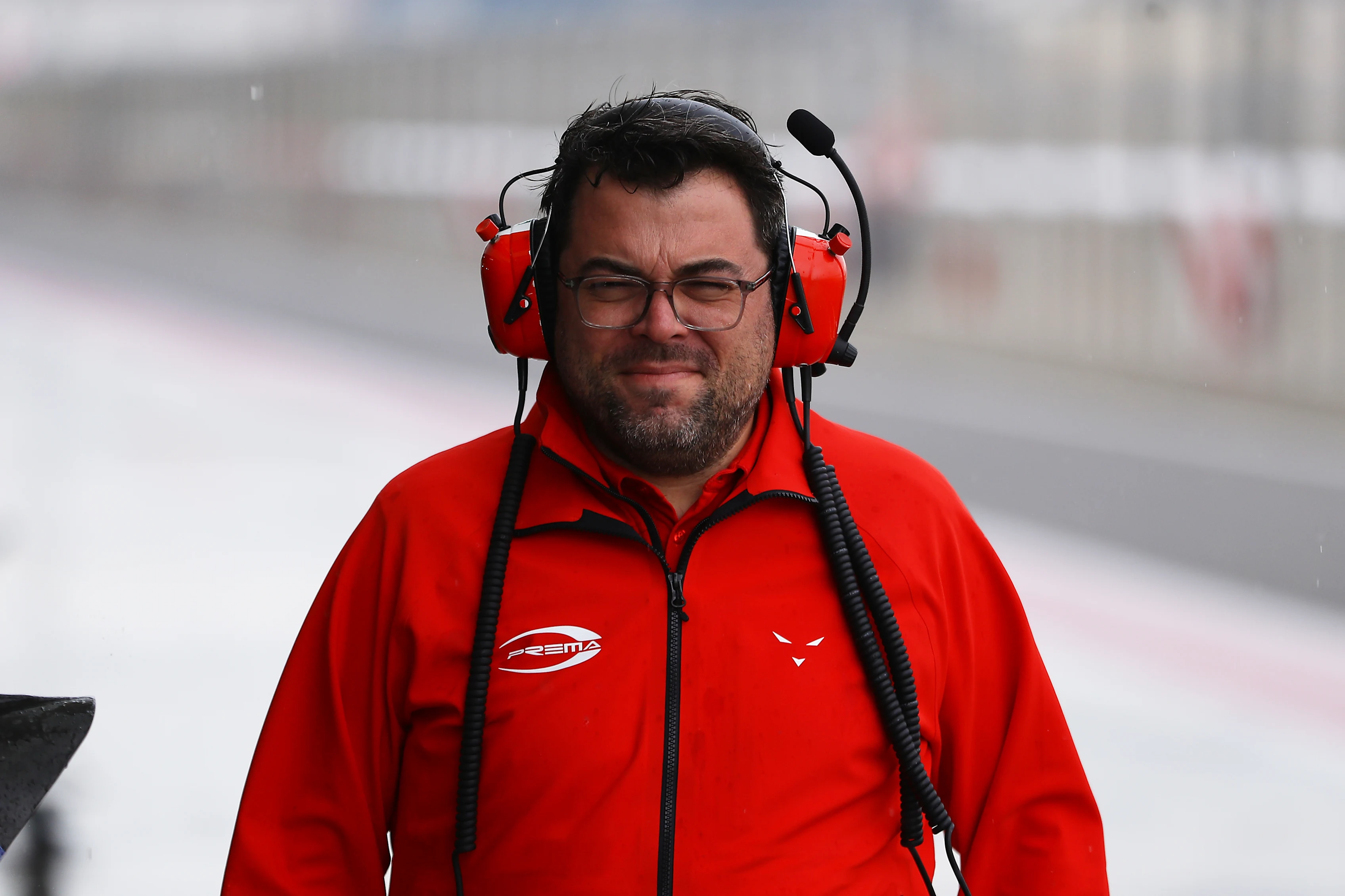 BAHRAIN, BAHRAIN - FEBRUARY 11: Rene Rosin, Team Principal of PREMA Racing walks in the Pitlane