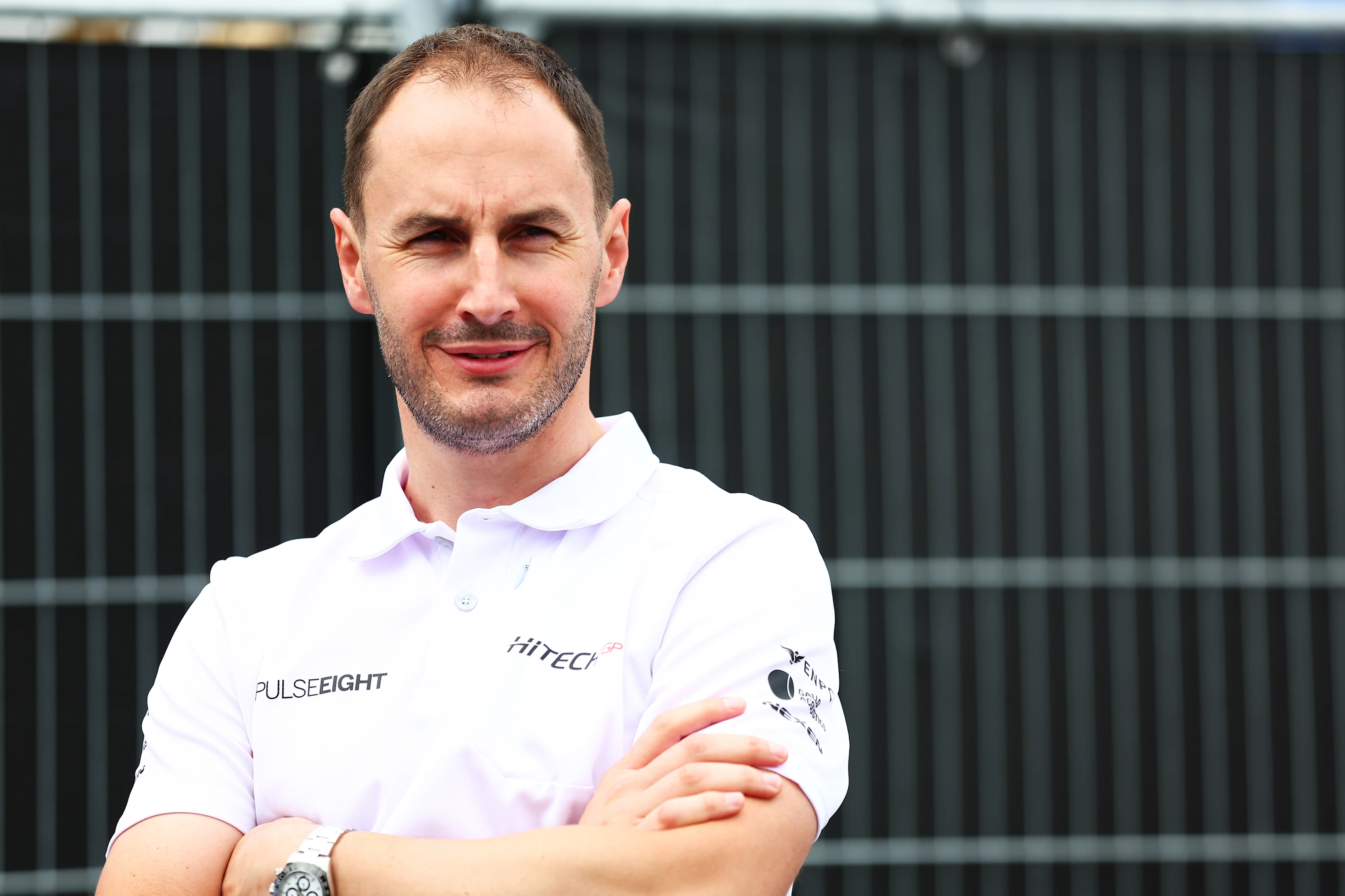SPA, BELGIUM - JULY 26: Oliver Oakes, Team Principal of Hitech Pulse-Eight looks on in the Paddock