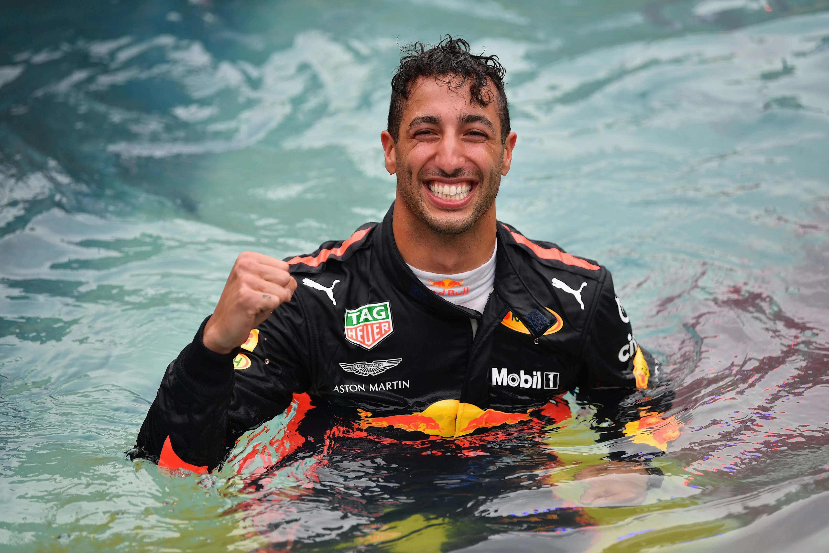 MONTE-CARLO, MONACO - MAY 27: Race winner Daniel Ricciardo of Australia and Red Bull Racing