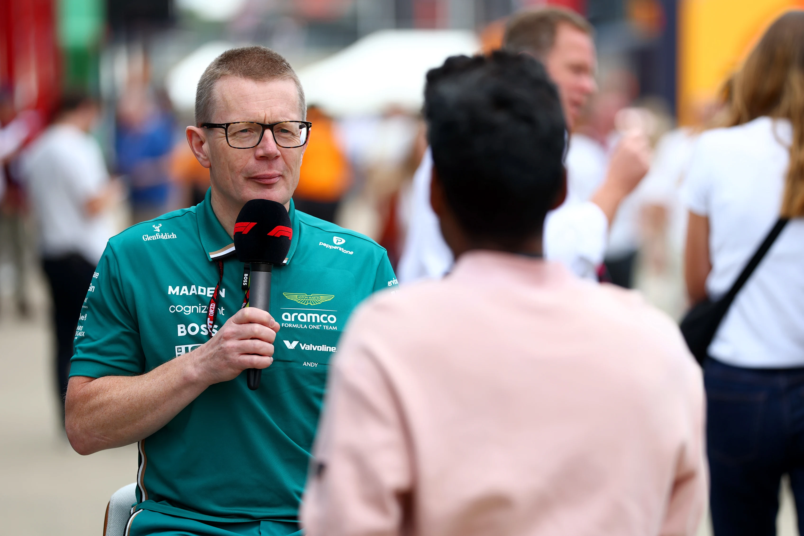 NORTHAMPTON, ENGLAND - JULY 04: Andy Cowell, Team Principal and Group CEO at Aston Martin F1 Team