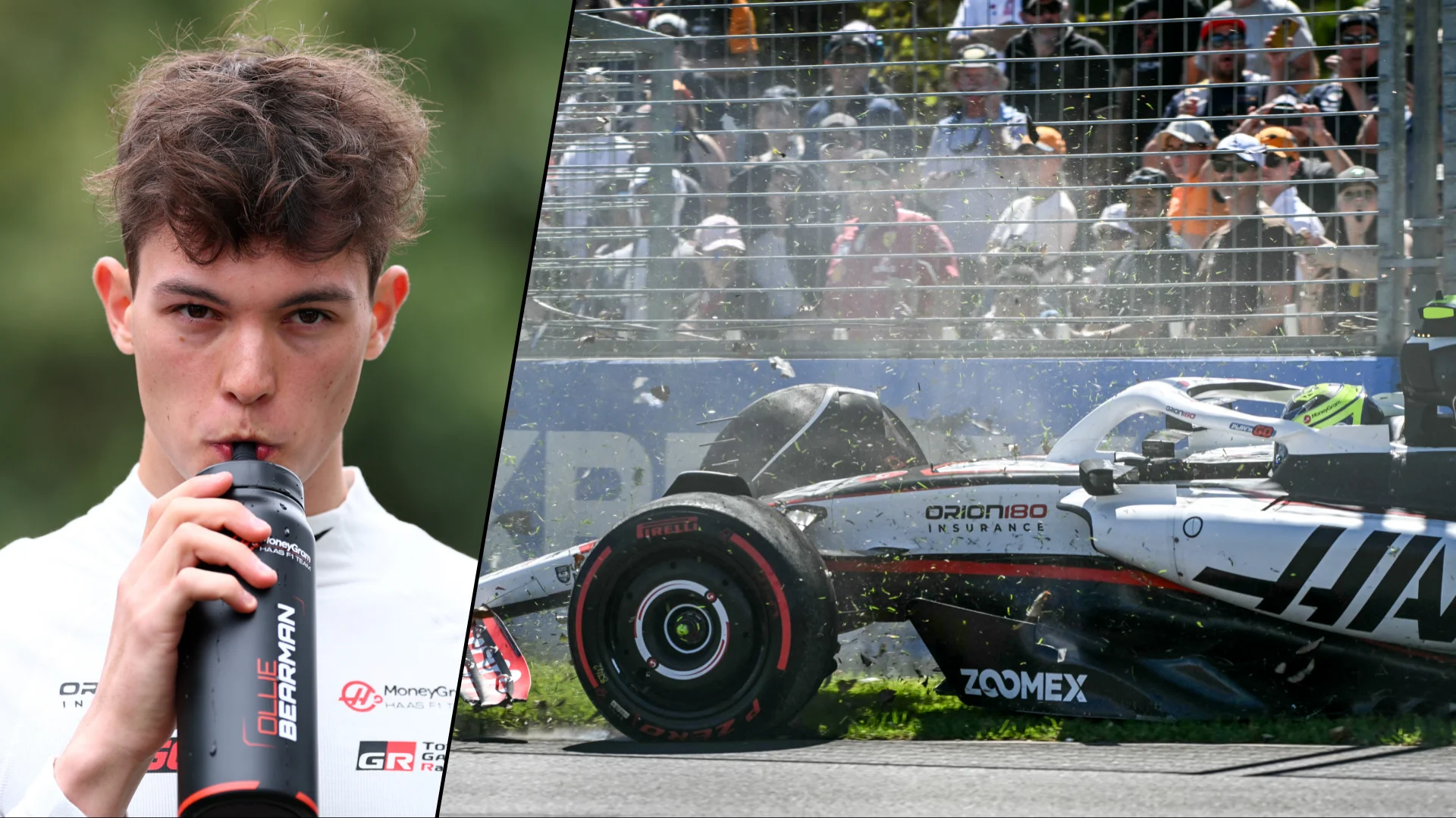 MELBOURNE, AUSTRALIA - MARCH 13: Oliver Bearman of Great Britain and Haas F1 looks on during