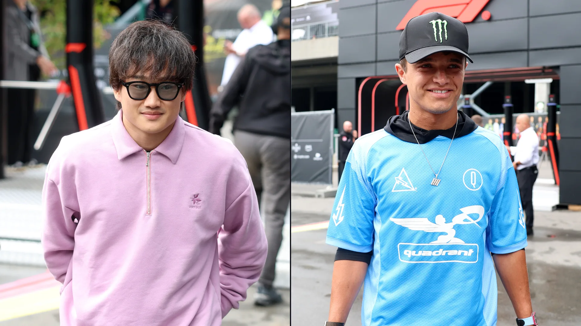 Yuki Tsunoda and Lando Norris 