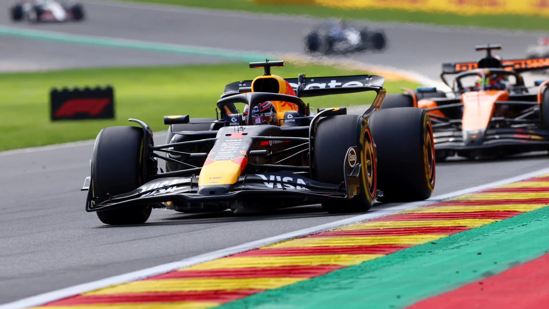 SPA, BELGIUM - JULY 26: Cars lineup on the grid for the Formation lap during the Sprint ahead of