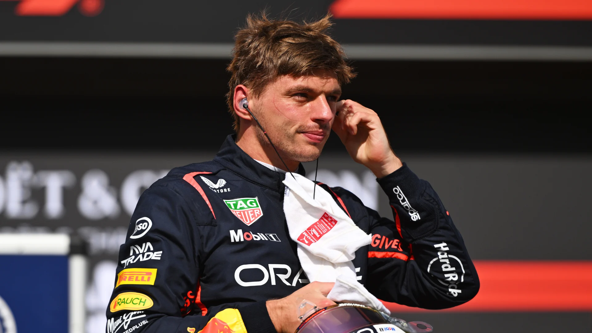 SPA, BELGIUM - JULY 26: Fourth placed qualifier Max Verstappen of the Netherlands and Oracle Red