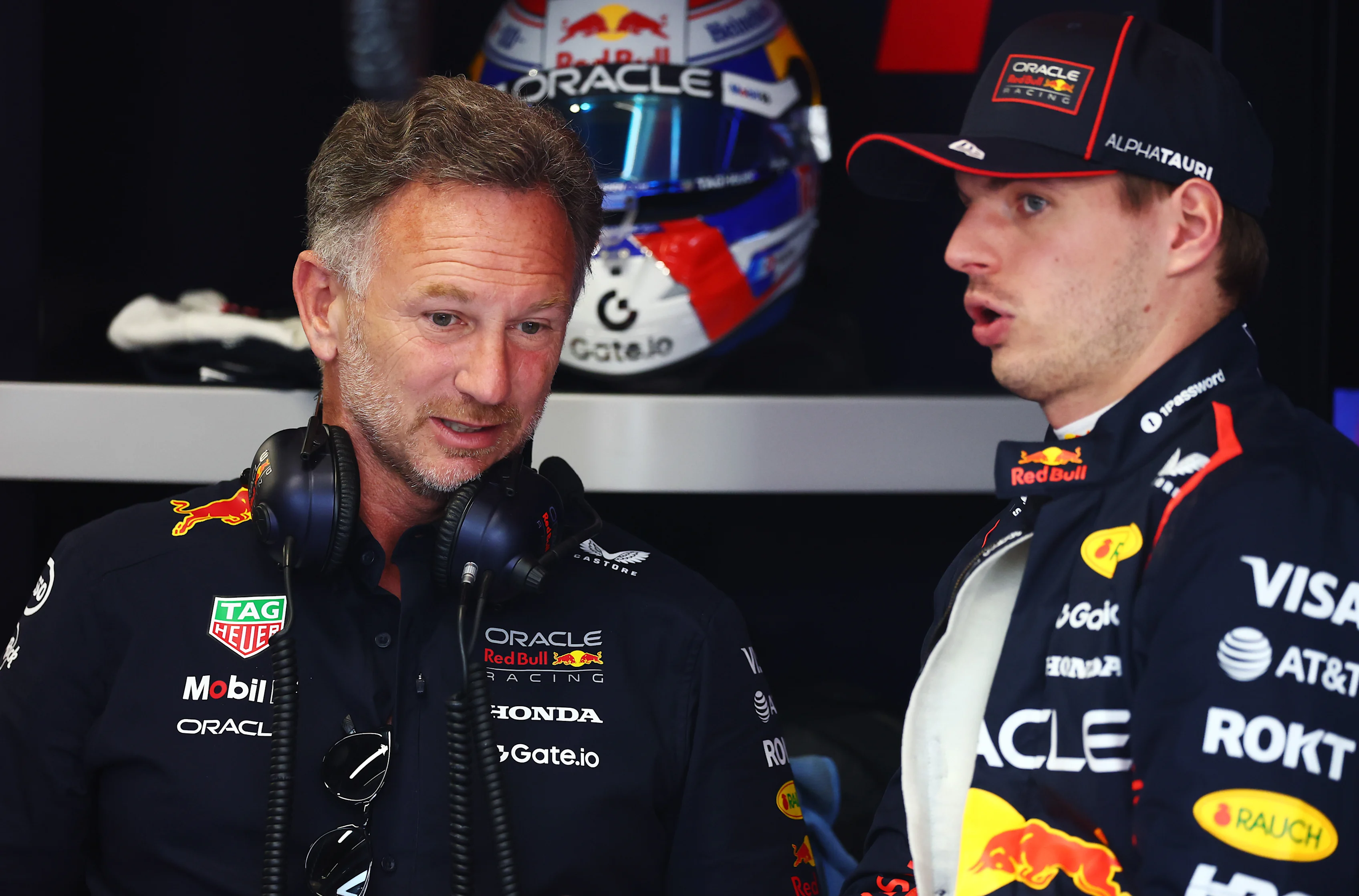 BARCELONA, SPAIN - MAY 31: Christian Horner, Team Principal of Oracle Red Bull Racing talks with