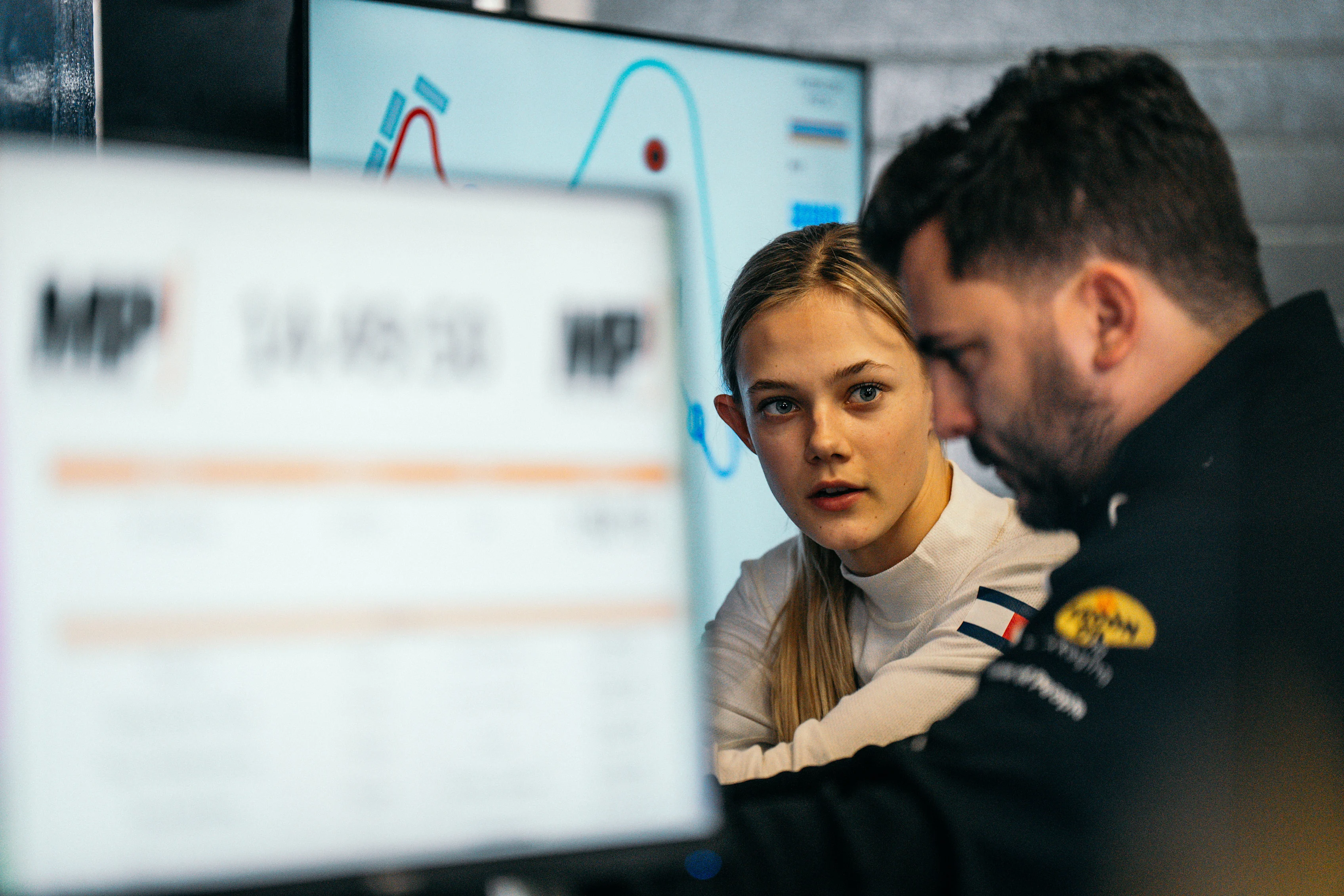 JEREZ DE LA FRONTERA, SPAIN - FEBRUARY 25: Alba Larsen of Denmark and MP Motorsport (12) looks on