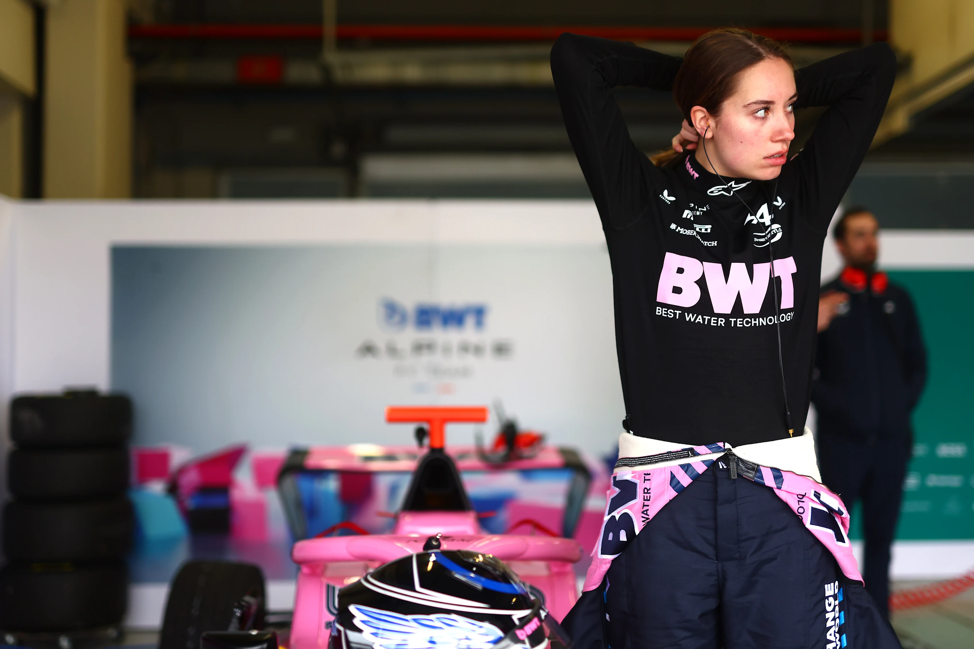 JEREZ DE LA FRONTERA, SPAIN - FEBRUARY 26: Nina Gademan of Netherlands and PREMA Racing (3) looks