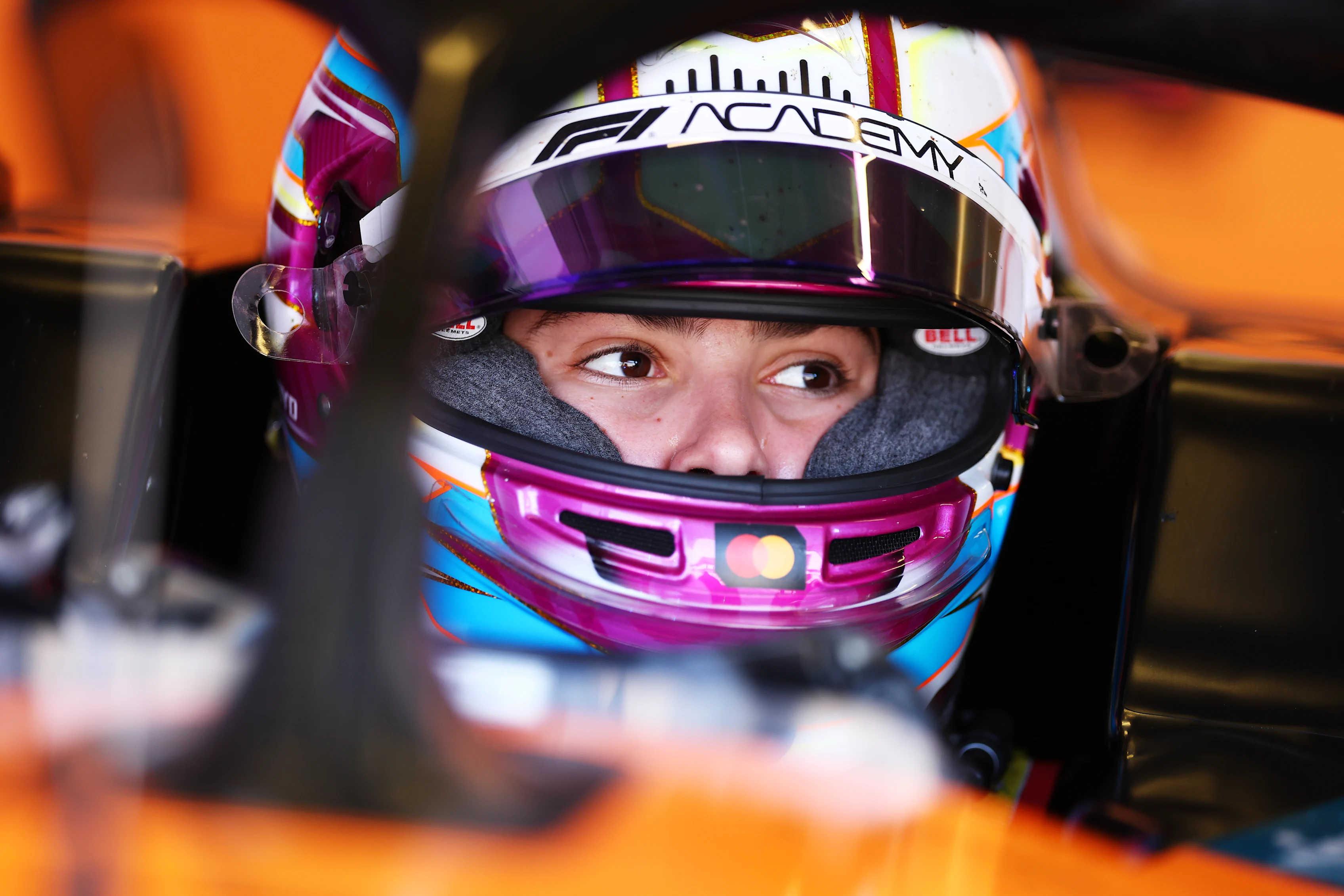NAVARRA, SPAIN - SEPTEMBER 17: Ella Lloyd of Great Britain and Rodin Motorsport (20) looks on in