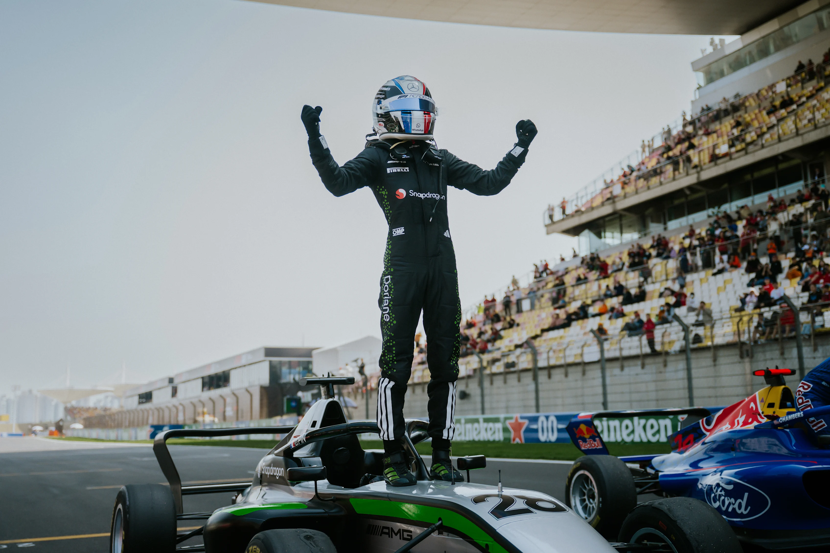 SHANGHAI, CHINA - MARCH 23: (EDITORS NOTE: Image has been digitally enhanced.) Race winner Doriane