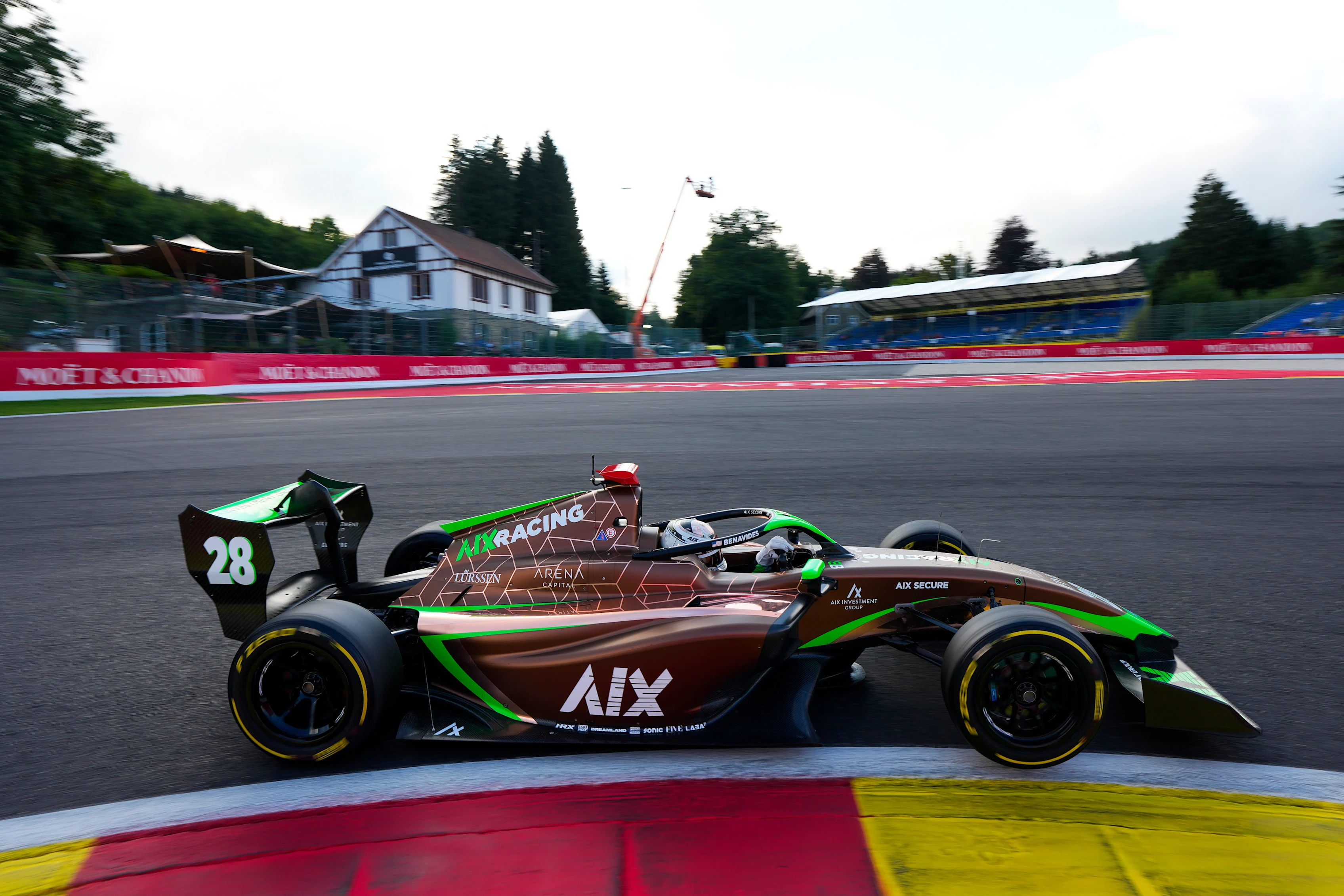 SPA, BELGIUM - JULY 25: Brad Benavides of United States and AIX Racing (28) on track during