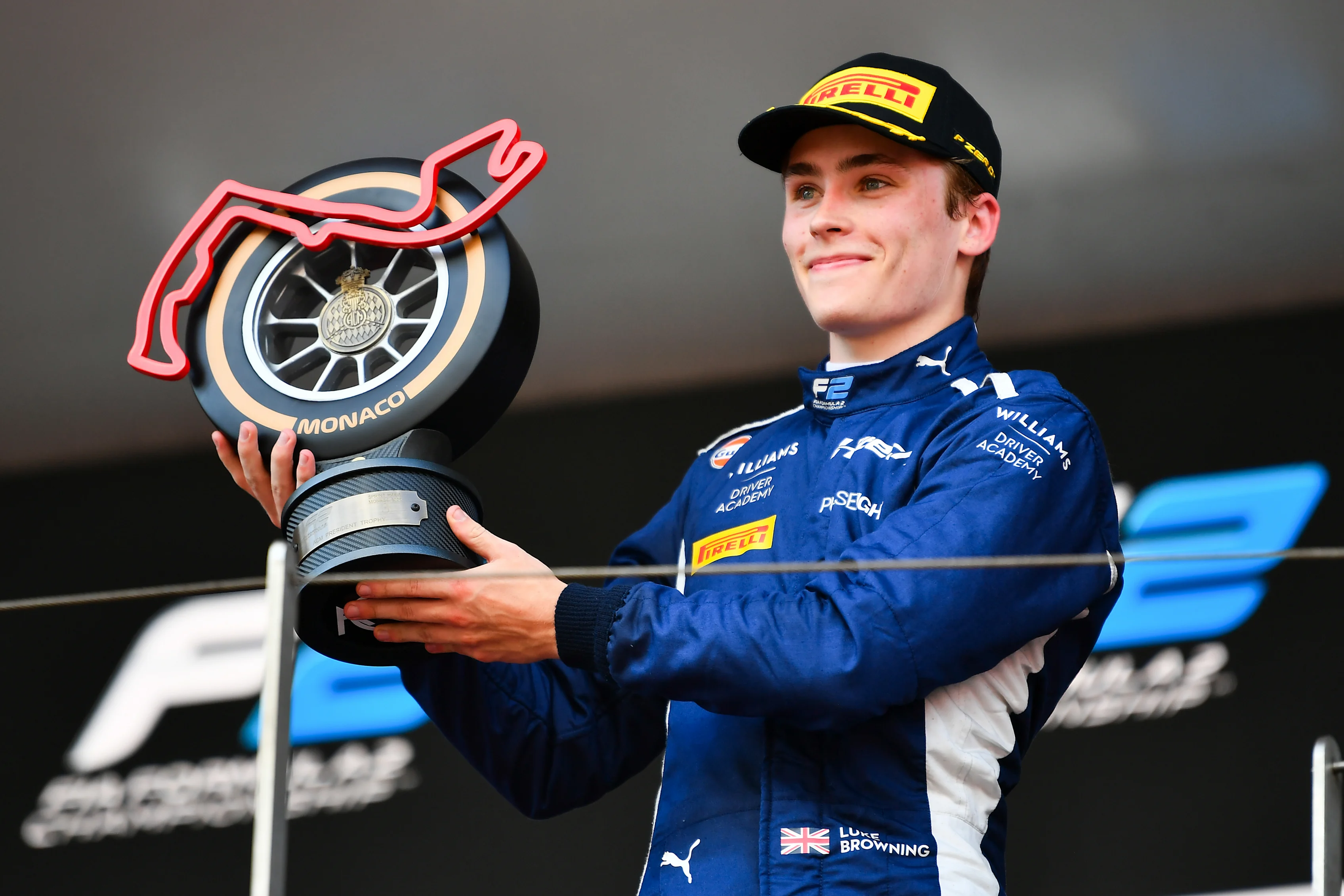 MONTE-CARLO, MONACO - MAY 24: Third placed Luke Browning of Great Britain and Hitech TGR (7) on the