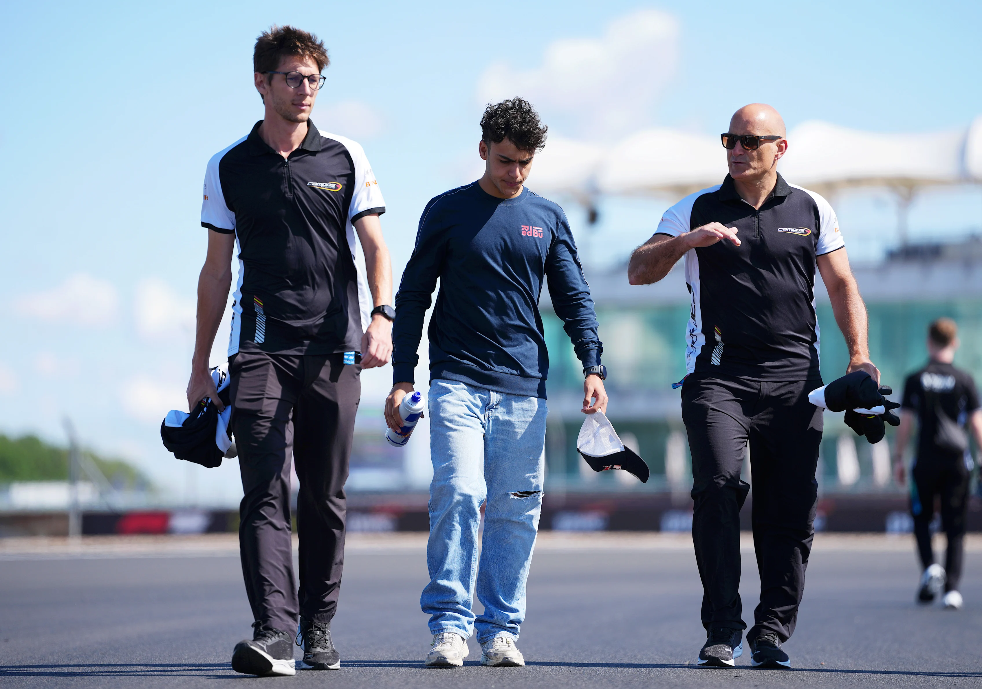 NORTHAMPTON, ENGLAND - JULY 03: Arvid Lindblad of Great Britain and Campos Racing (4) walks the