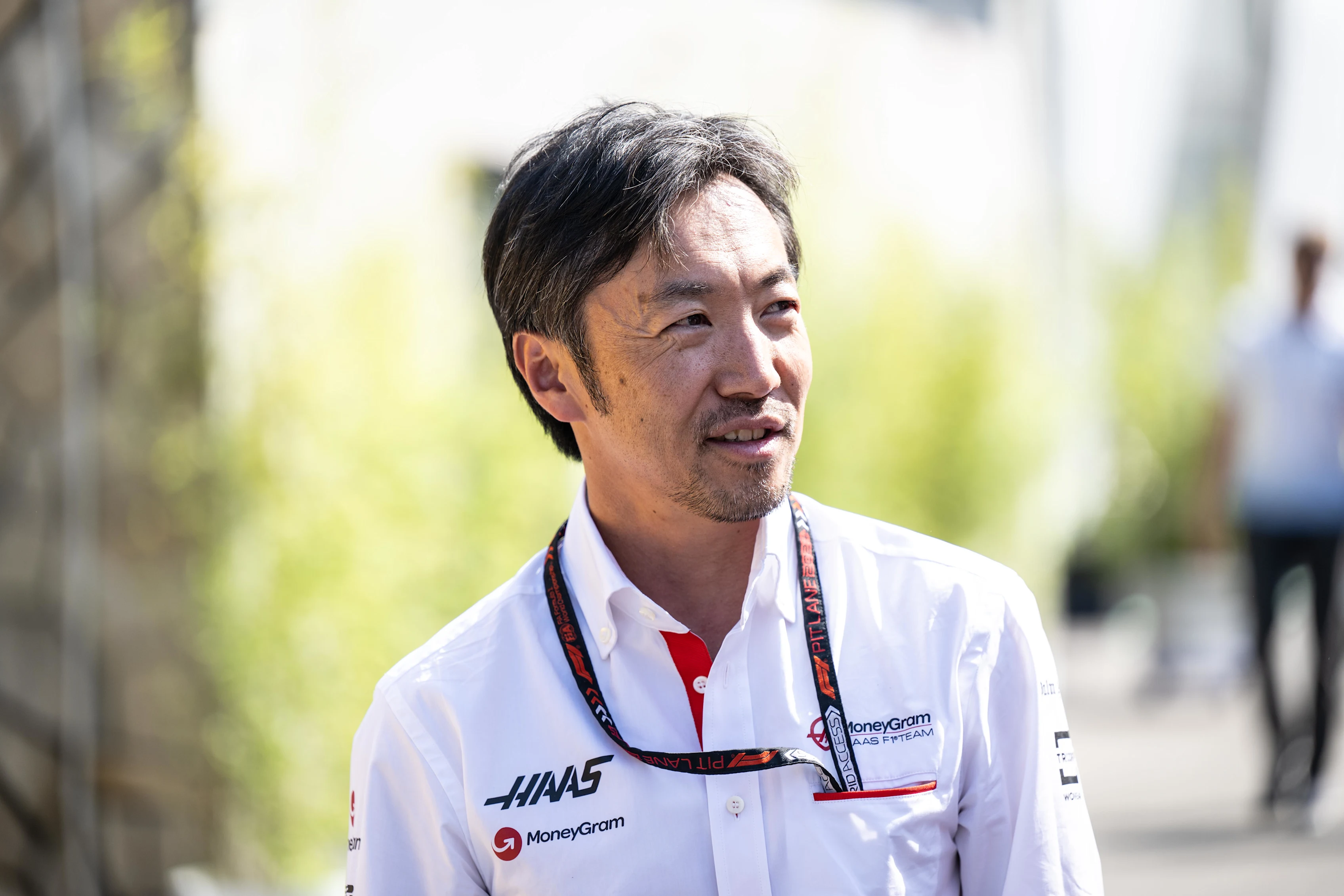MONZA, ITALY - AUGUST 29: Ayao Komatsu, Team Principal, Haas F1 Team during previews ahead of the