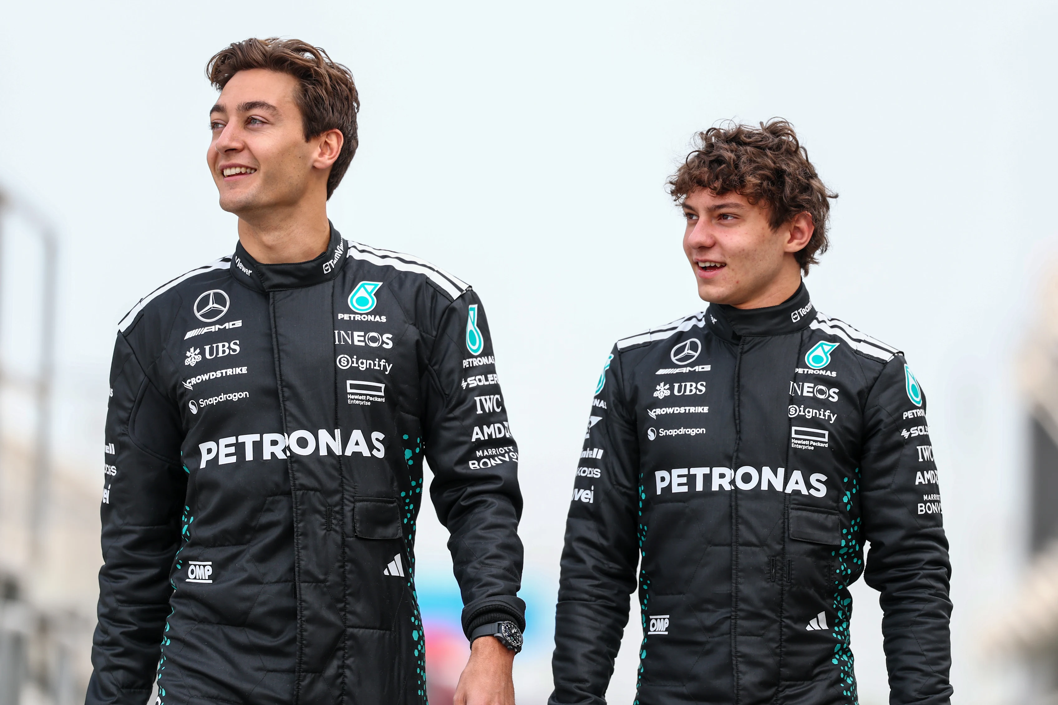 BAHRAIN, BAHRAIN - FEBRUARY 26: George Russell of Great Britain and Mercedes AMG Petronas F1 Team