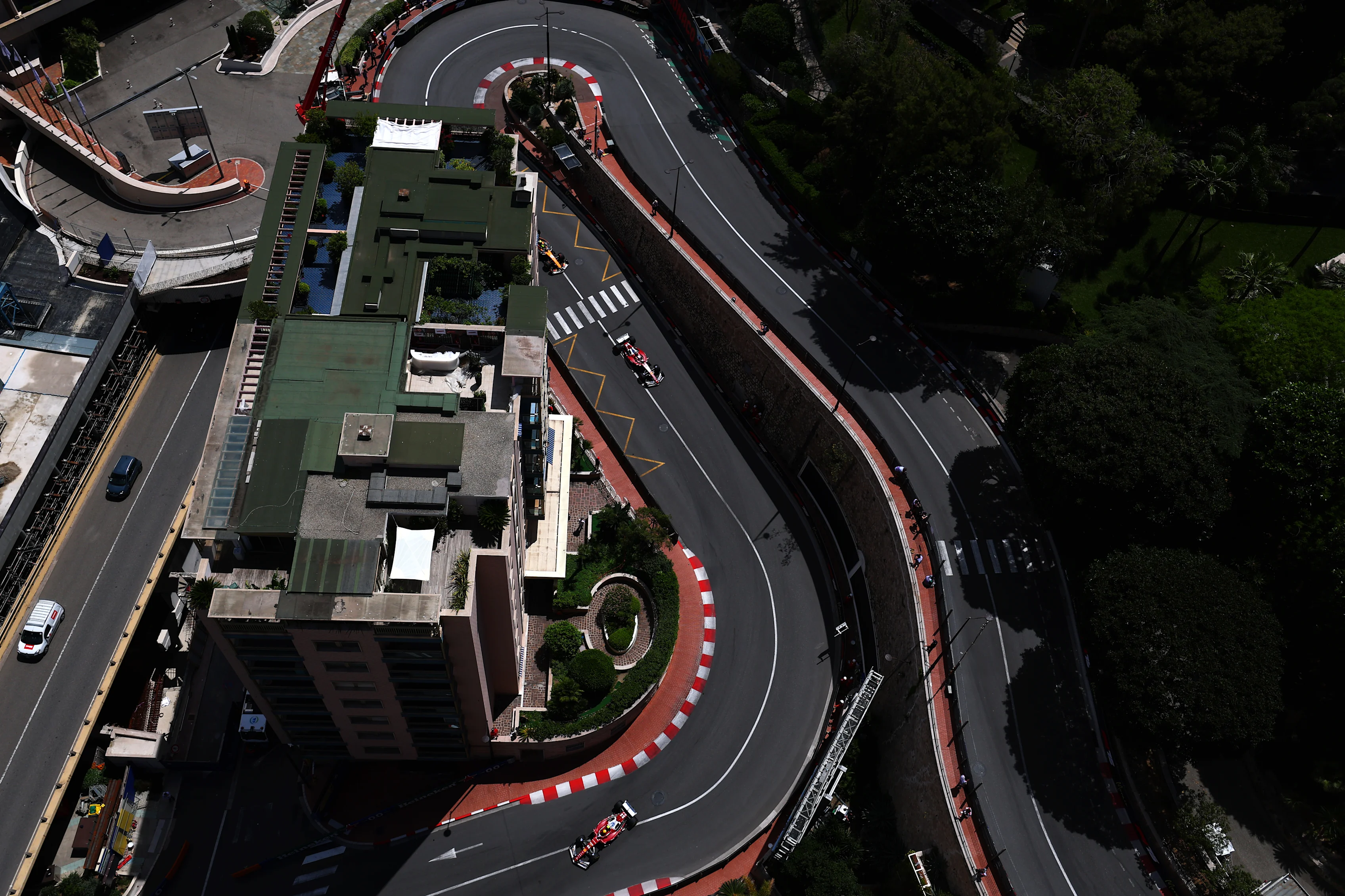 MONTE-CARLO, MONACO - MAY 23: Lewis Hamilton of Great Britain driving the (44) Scuderia Ferrari
