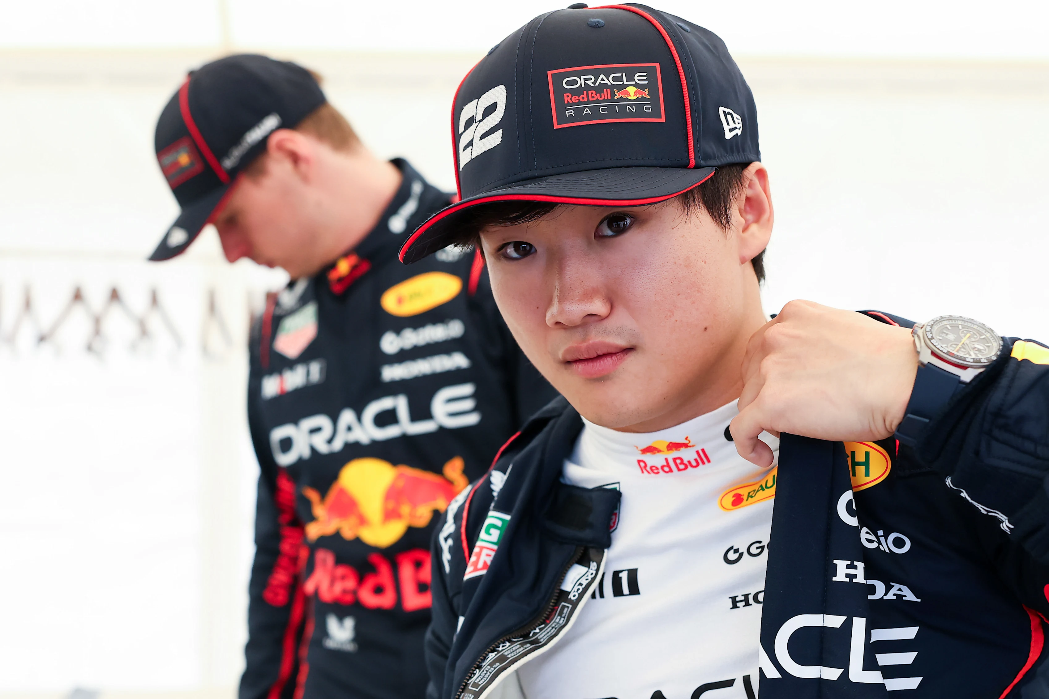 TOKYO, JAPAN - APRIL 02: Yuki Tsunoda of Japan and Oracle Red Bull Racing prepares to drive during