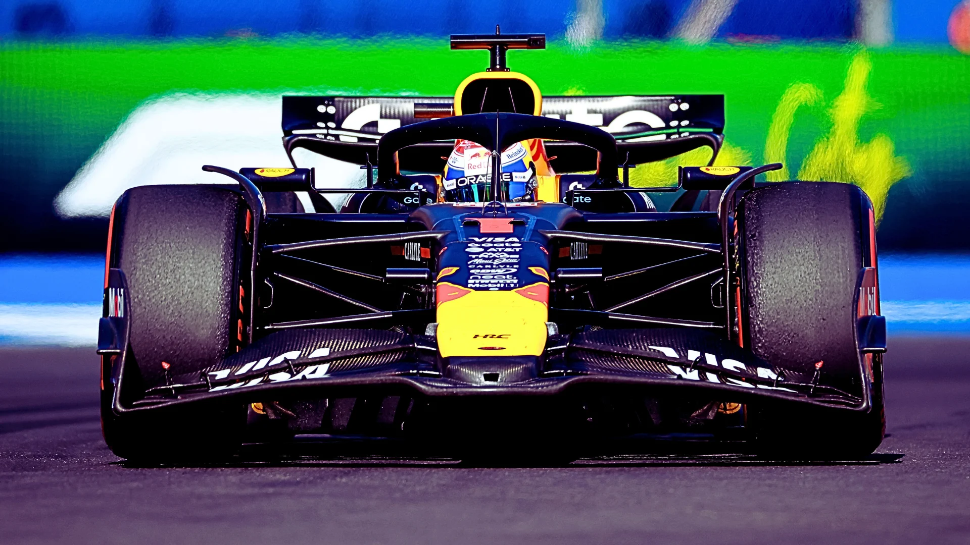 MEXICO CITY, MEXICO - OCTOBER 25: Max Verstappen of the Netherlands driving the (1) Oracle Red Bull