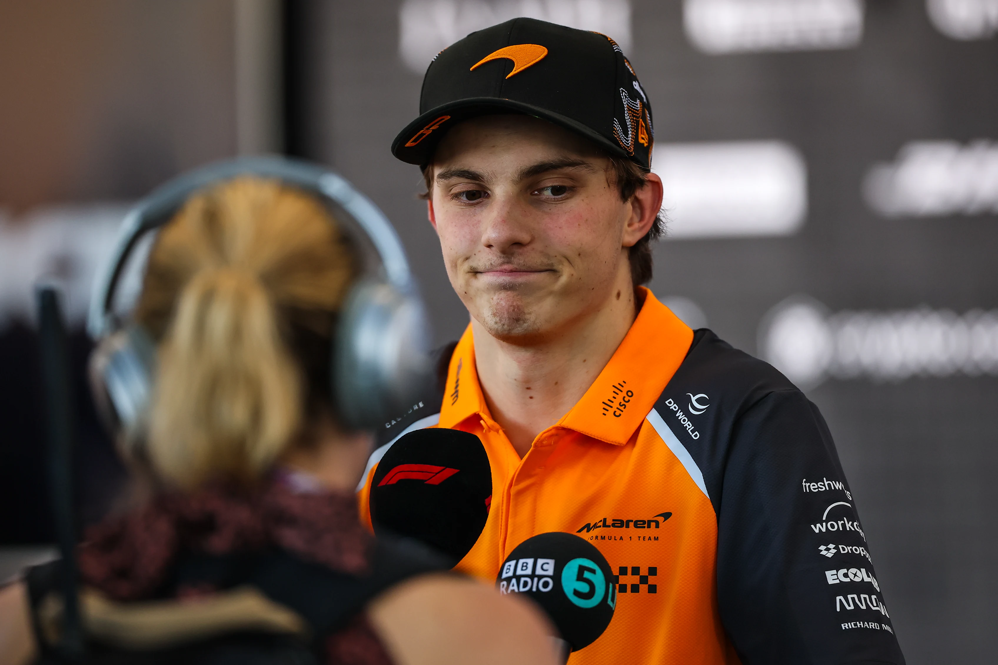AUSTIN, TEXAS - OCTOBER 19: A disappointed Oscar Piastri of Australia and McLaren speaks in the