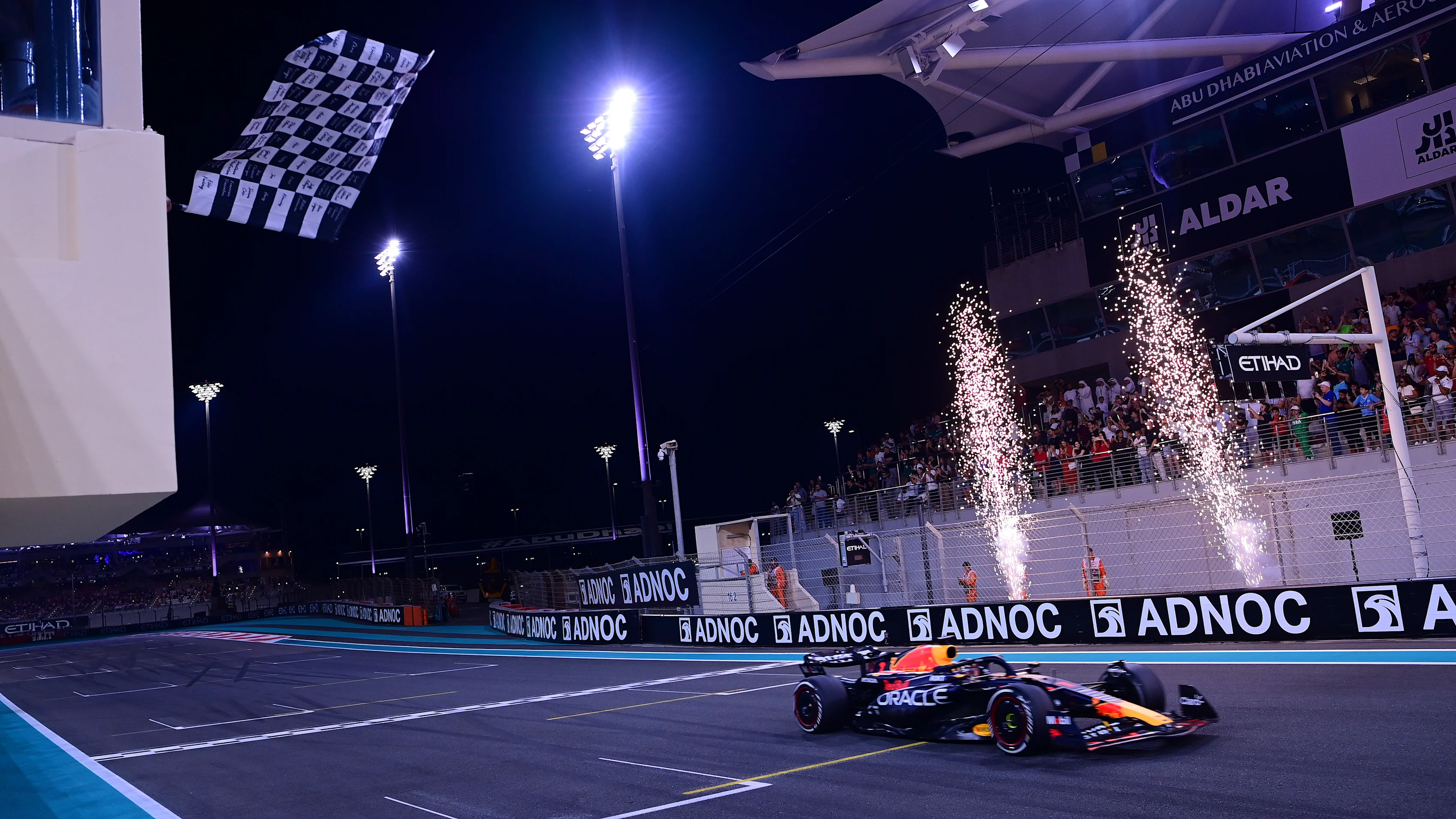 ABU DHABI, UNITED ARAB EMIRATES - NOVEMBER 26: Race winner Max Verstappen of the Netherlands