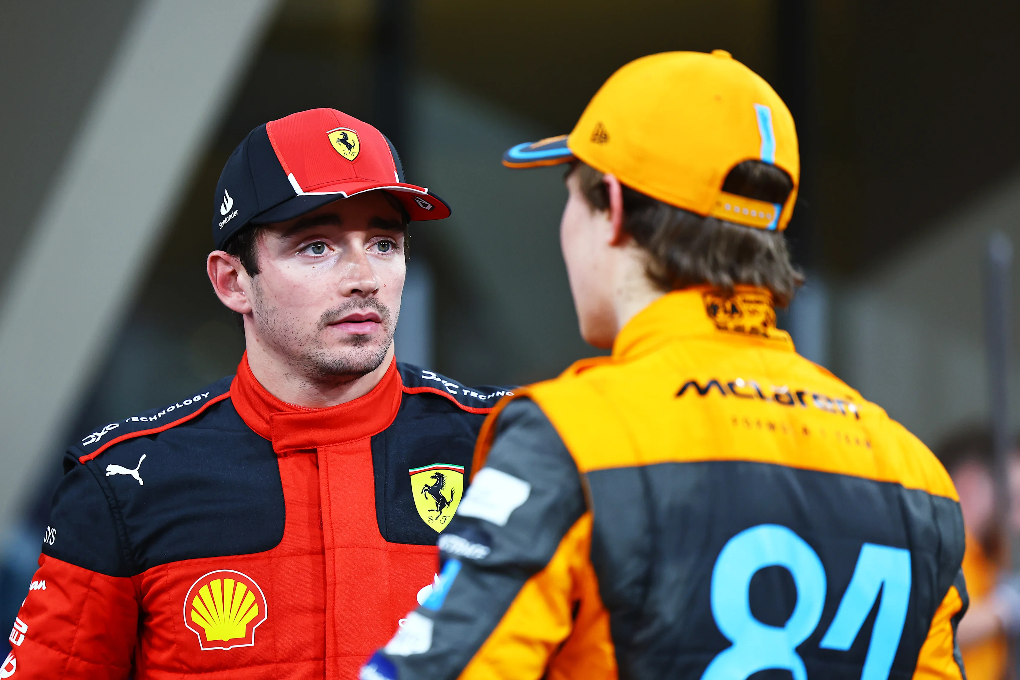 ABU DHABI, UNITED ARAB EMIRATES - NOVEMBER 25: Second placed qualifier Charles Leclerc of Monaco