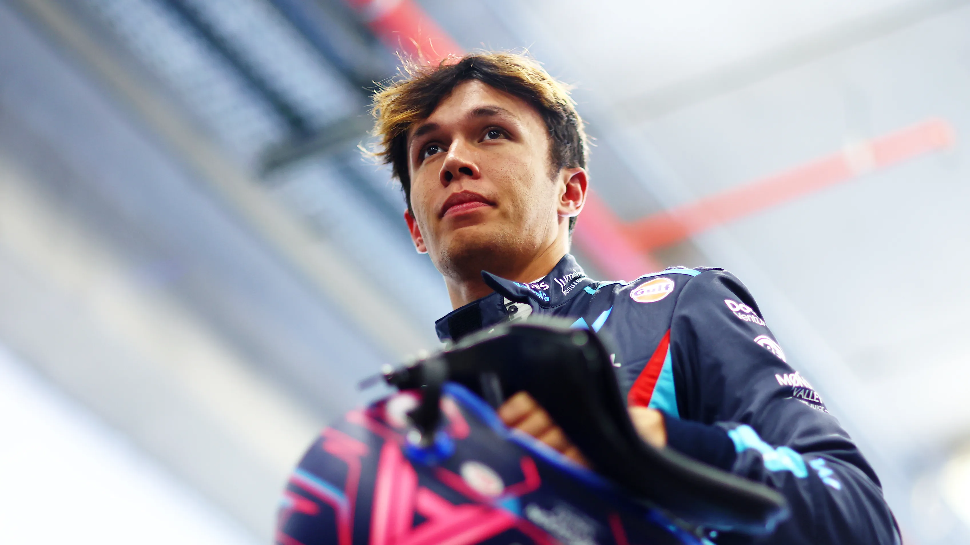 SAO PAULO, BRAZIL - NOVEMBER 04: 19th placed qualifier Alexander Albon of Thailand and Williams