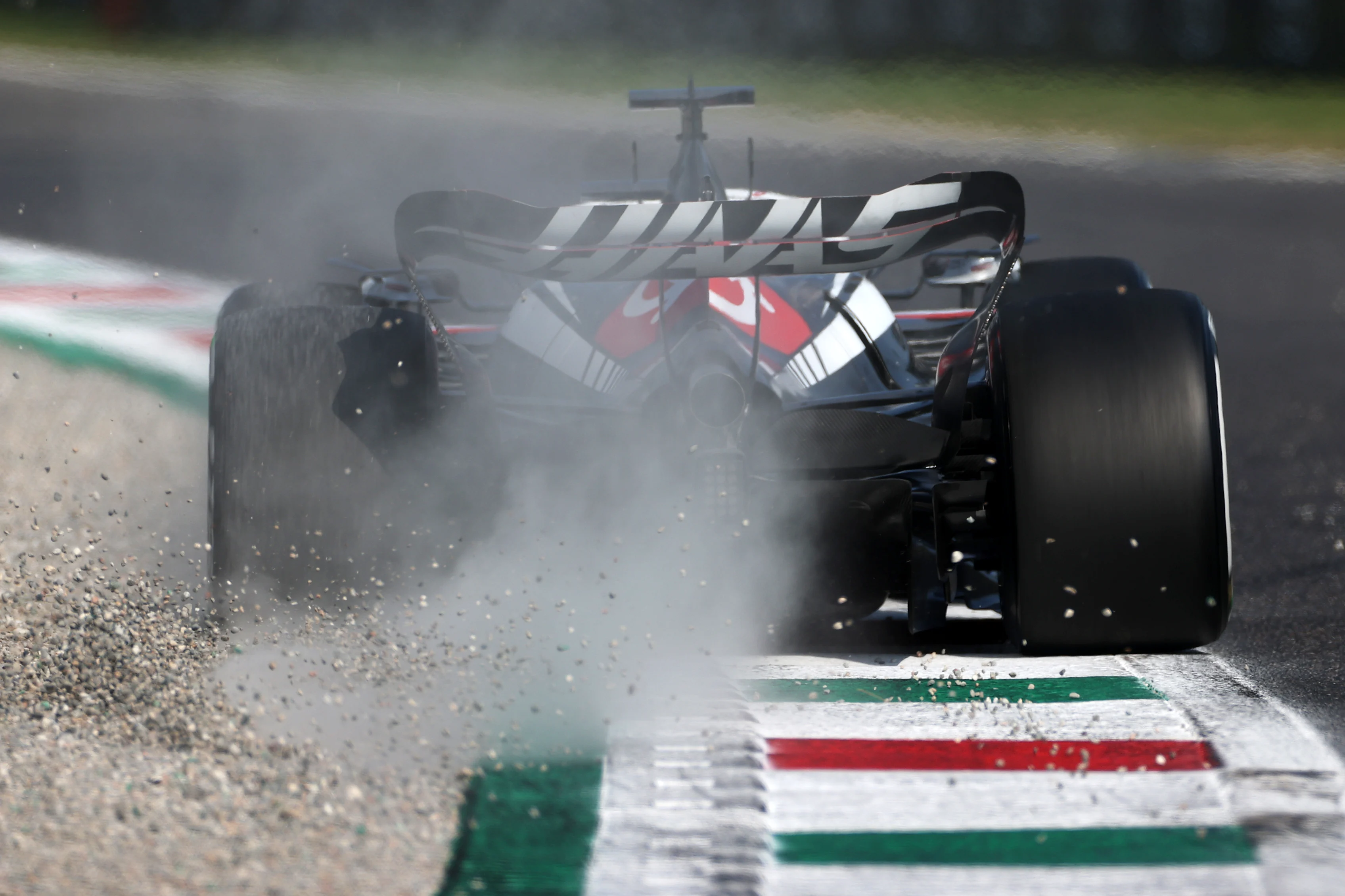 MONZA, ITALY - SEPTEMBER 02: Kevin Magnussen of Denmark driving the (20) Haas F1 VF-23 Ferrari
