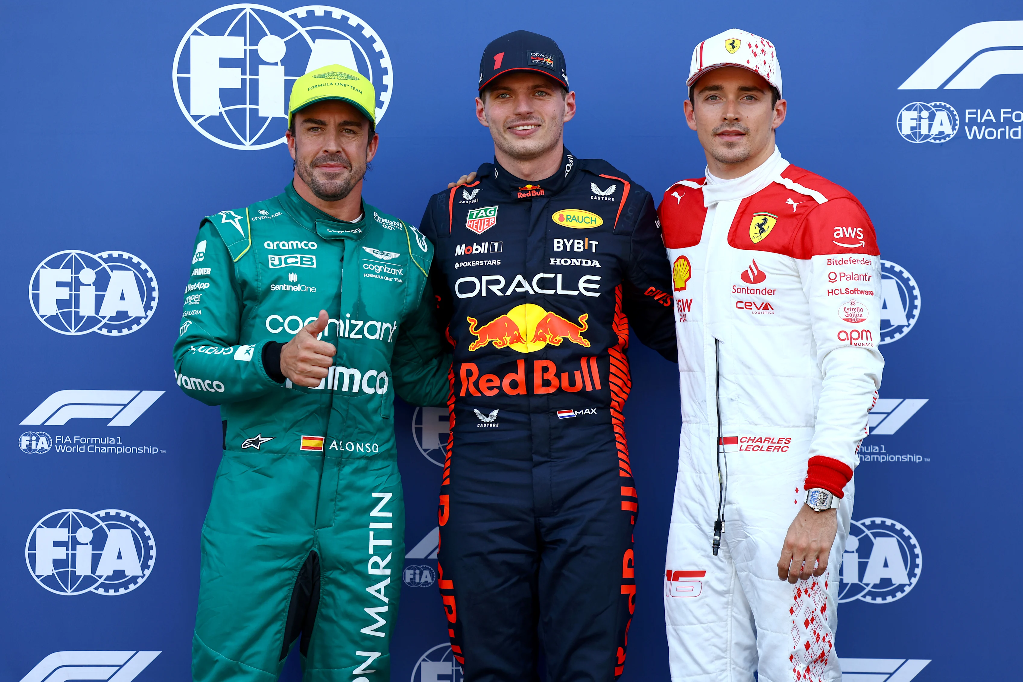 MONTE-CARLO, MONACO - MAY 27: Pole position qualifier Max Verstappen of the Netherlands and Oracle