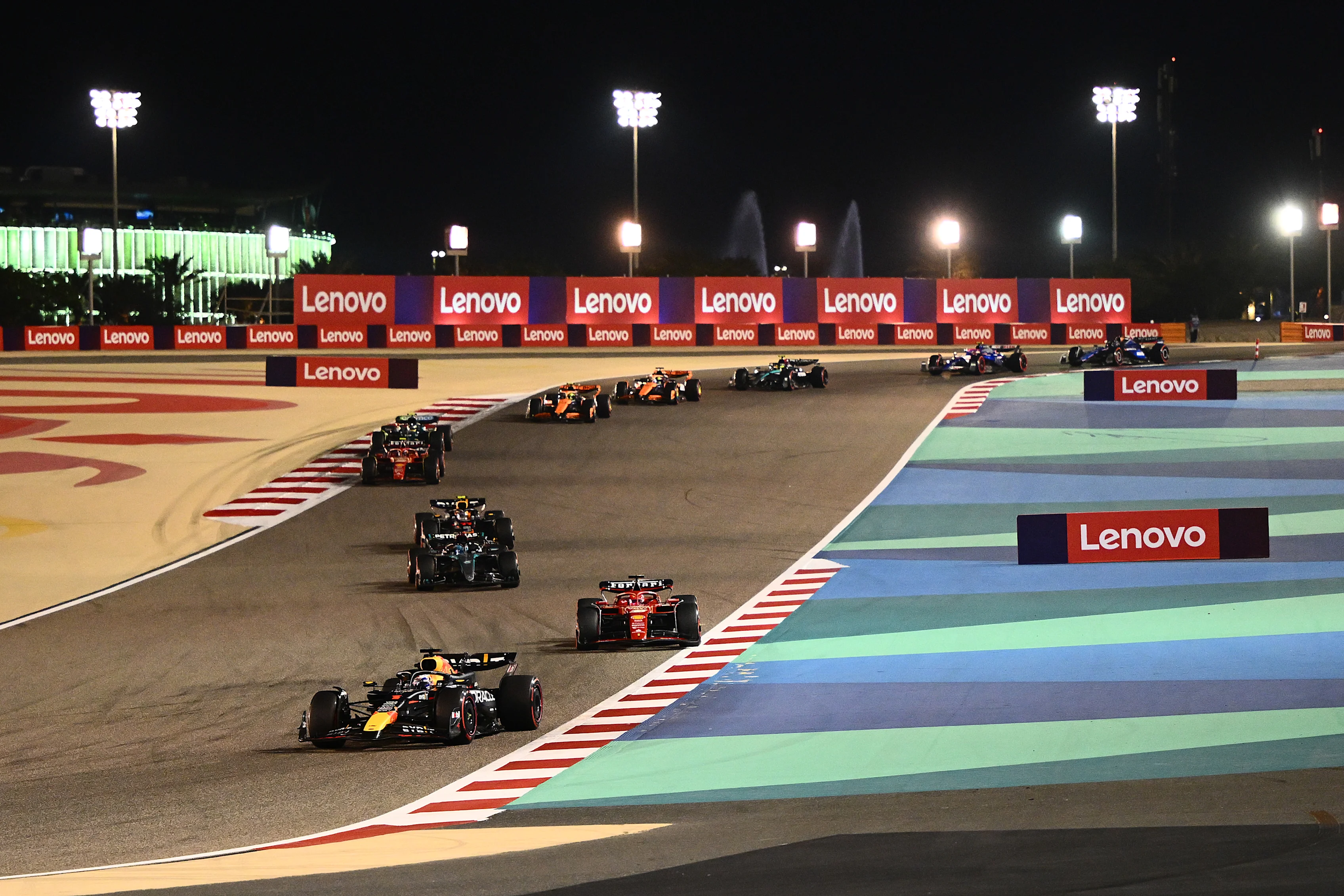 BAHRAIN, BAHRAIN - MARCH 02: Max Verstappen of the Netherlands driving the (1) Oracle Red Bull