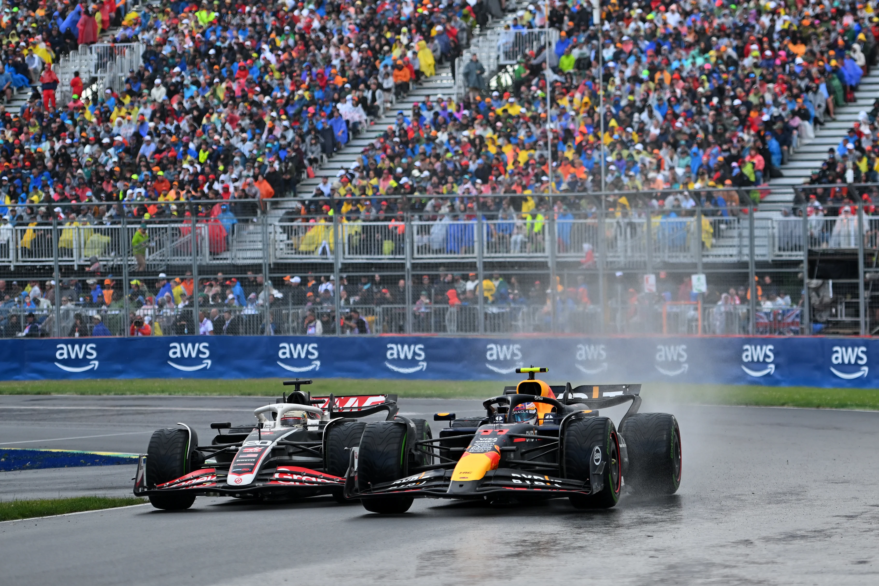 MONTREAL, QUEBEC - JUNE 09: Sergio Perez of Mexico driving the (11) Oracle Red Bull Racing RB20