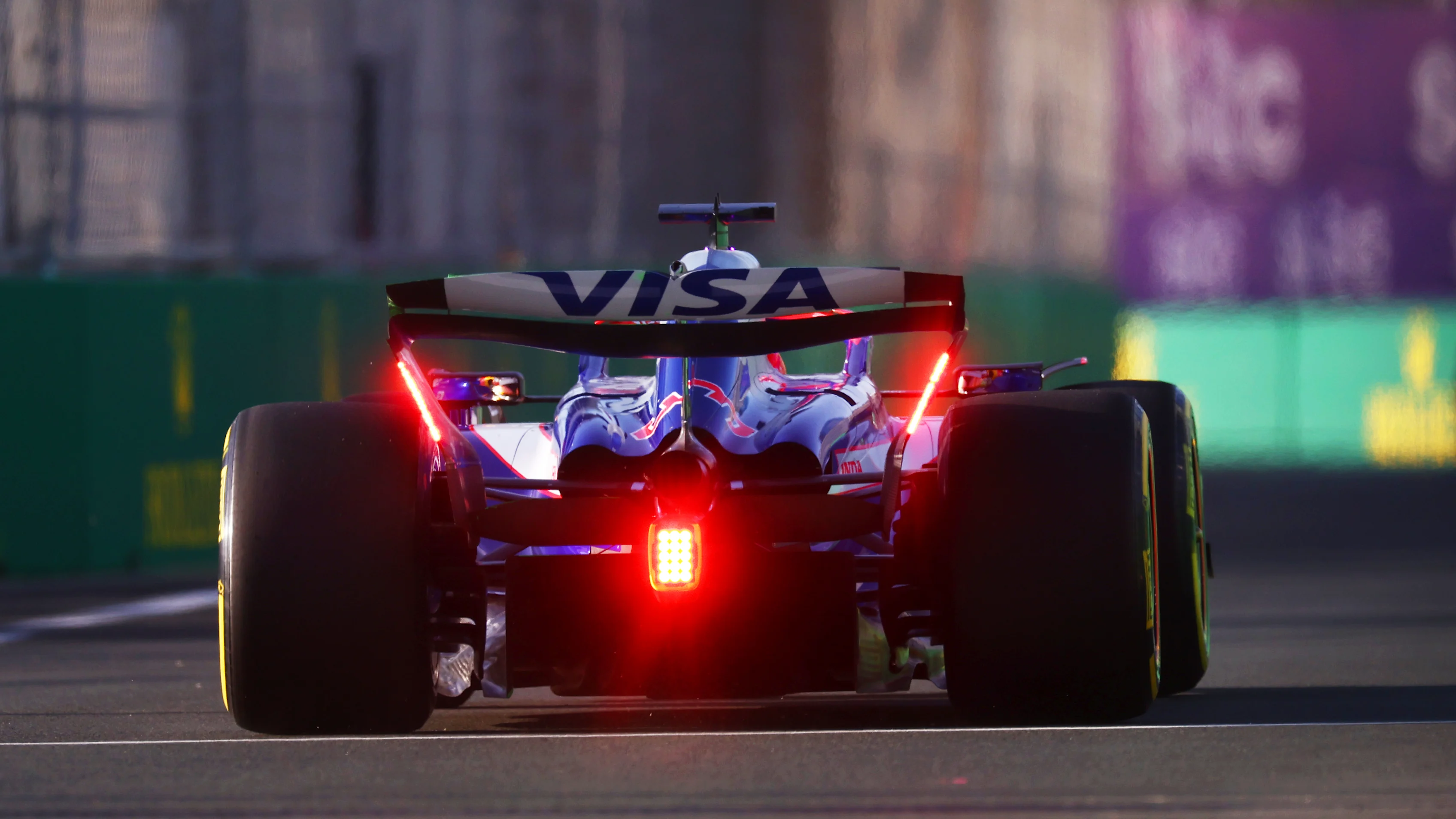 JEDDAH, SAUDI ARABIA - MARCH 07: Daniel Ricciardo of Australia driving the (3) Visa Cash App RB VCARB 01 on track during practice ahead of the F1 Grand Prix of Saudi Arabia at Jeddah Corniche Circuit on March 07, 2024 in Jeddah, Saudi Arabia. (Photo by Bryn Lennon - Formula 1/Formula 1 via Getty Images)