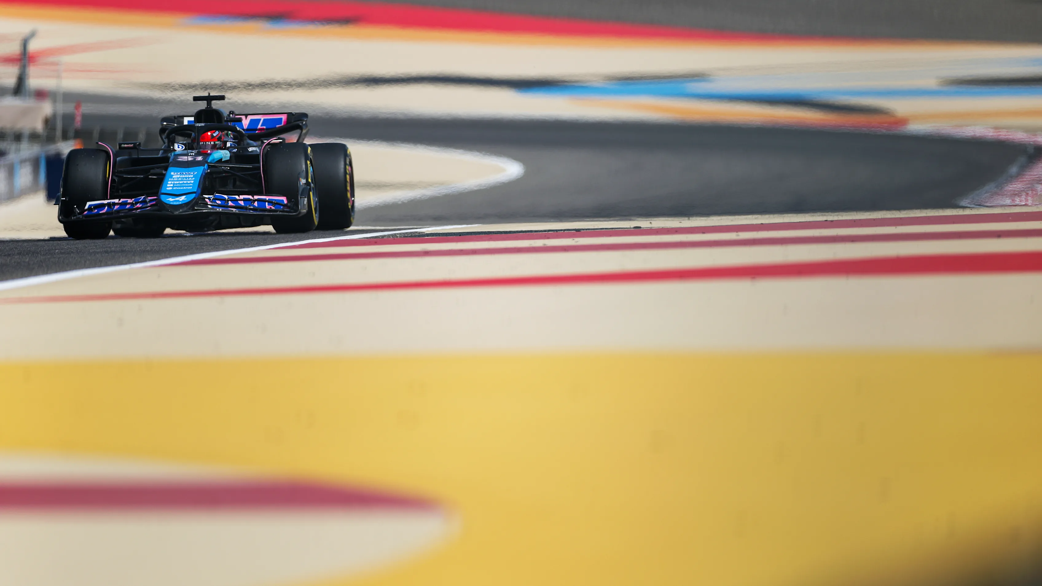 BAHRAIN, BAHRAIN - FEBRUARY 23: Esteban Ocon of France driving the (31) Alpine F1 A524 Renault on