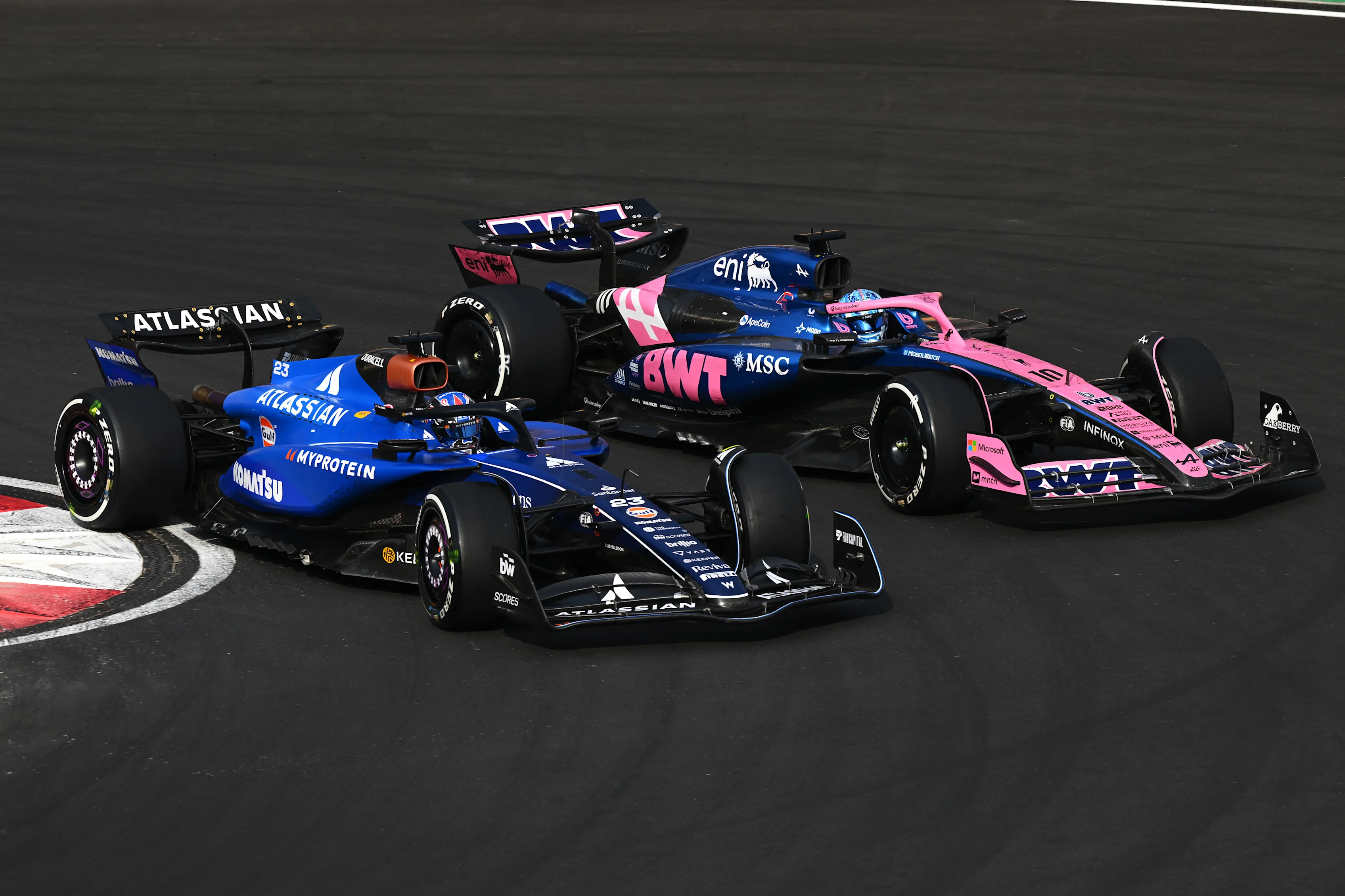 SHANGHAI, CHINA - MARCH 23: Alexander Albon of Thailand driving the (23) Williams FW47 Mercedes and