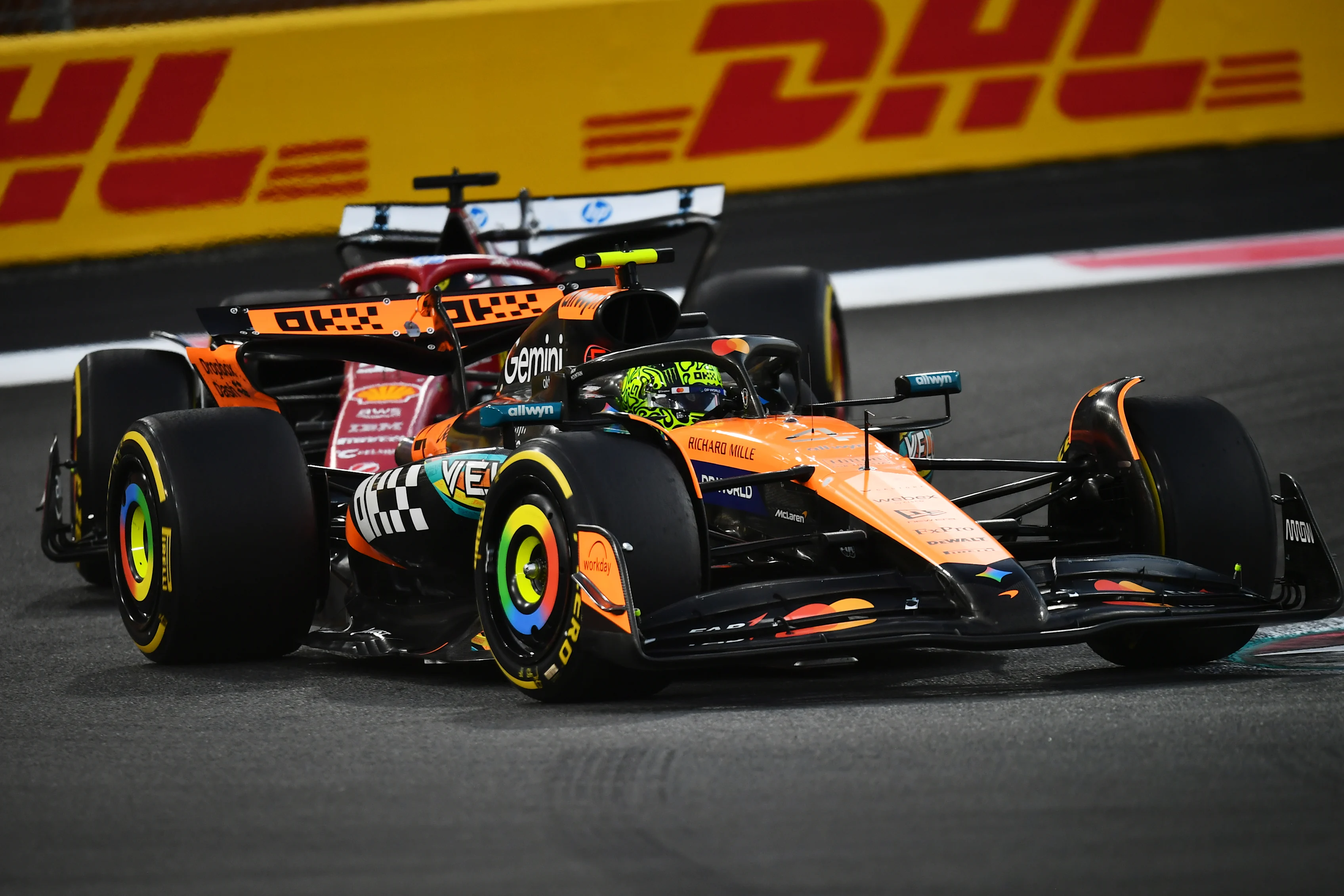ABU DHABI, UNITED ARAB EMIRATES - DECEMBER 07: Lando Norris of Great Britain driving the (4)