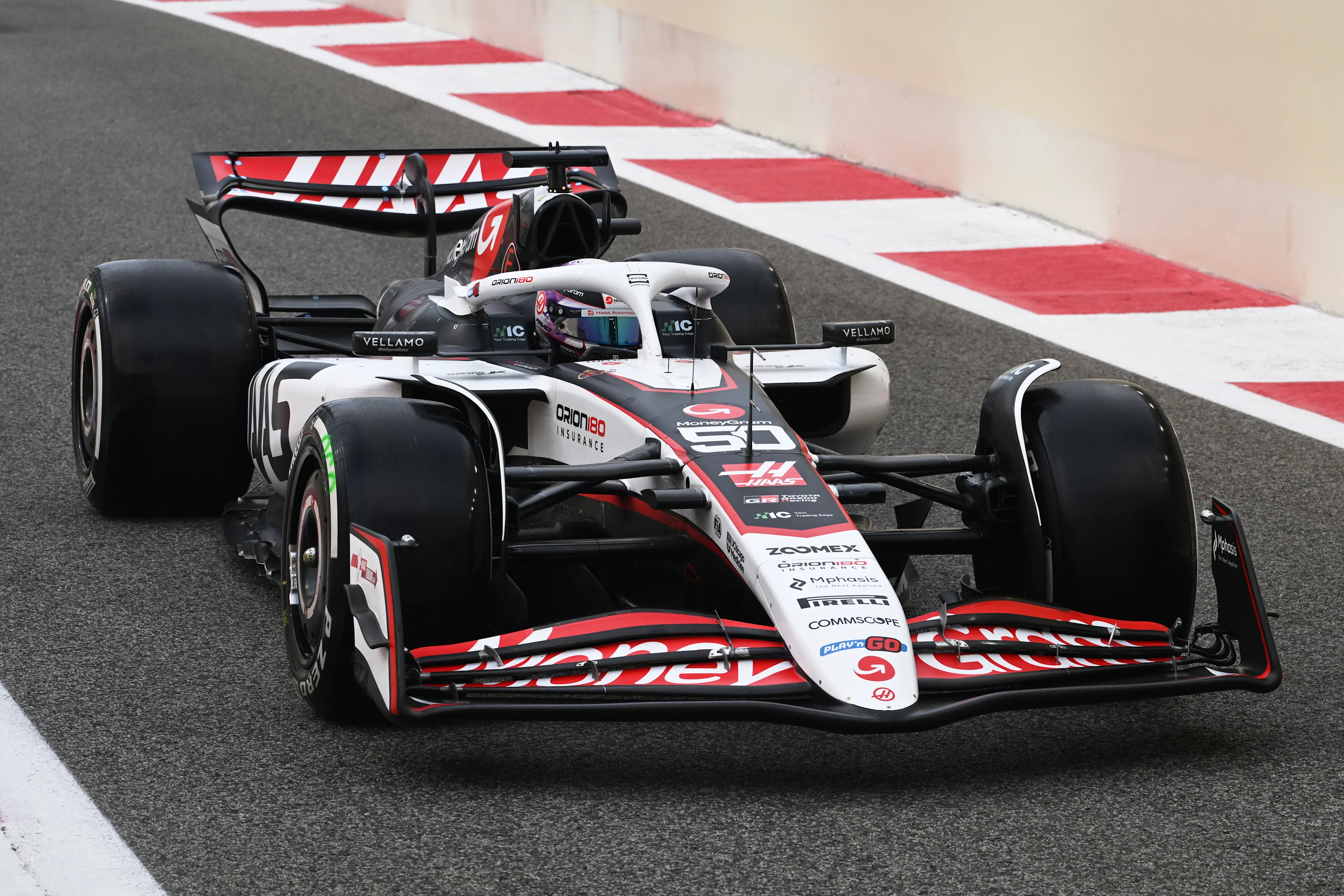 ABU DHABI, UNITED ARAB EMIRATES - DECEMBER 05: Ryo Hirakawa of Japan driving the (50) Haas F1 VF-25