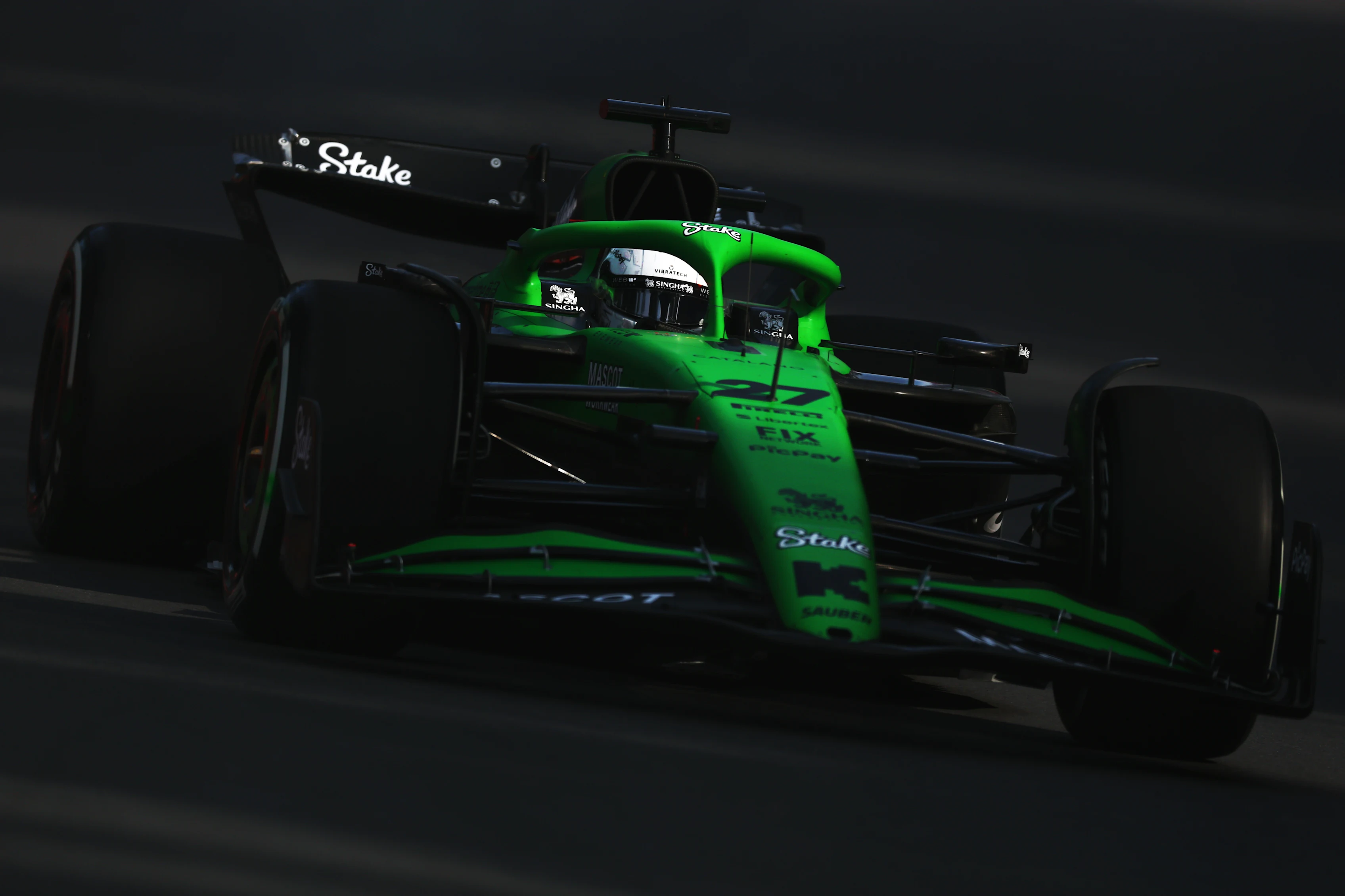MONTREAL, QUEBEC - JUNE 13: Nico Hulkenberg of Germany driving the (27) Kick Sauber C45 Ferrari on track during practice ahead of the F1 Grand Prix of Canada at Circuit Gilles-Villeneuve on June 13, 2025 in Montreal, Quebec. (Photo by Clive Rose/Getty Images)