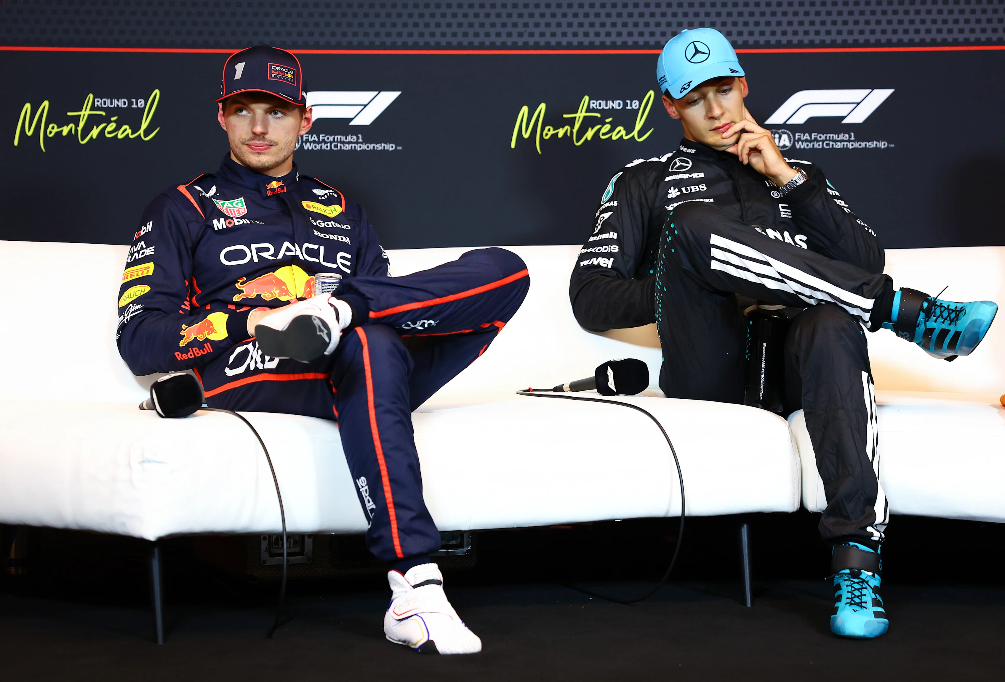 MONTREAL, QUEBEC - JUNE 14: Second placed qualifier Max Verstappen of the Netherlands and Oracle