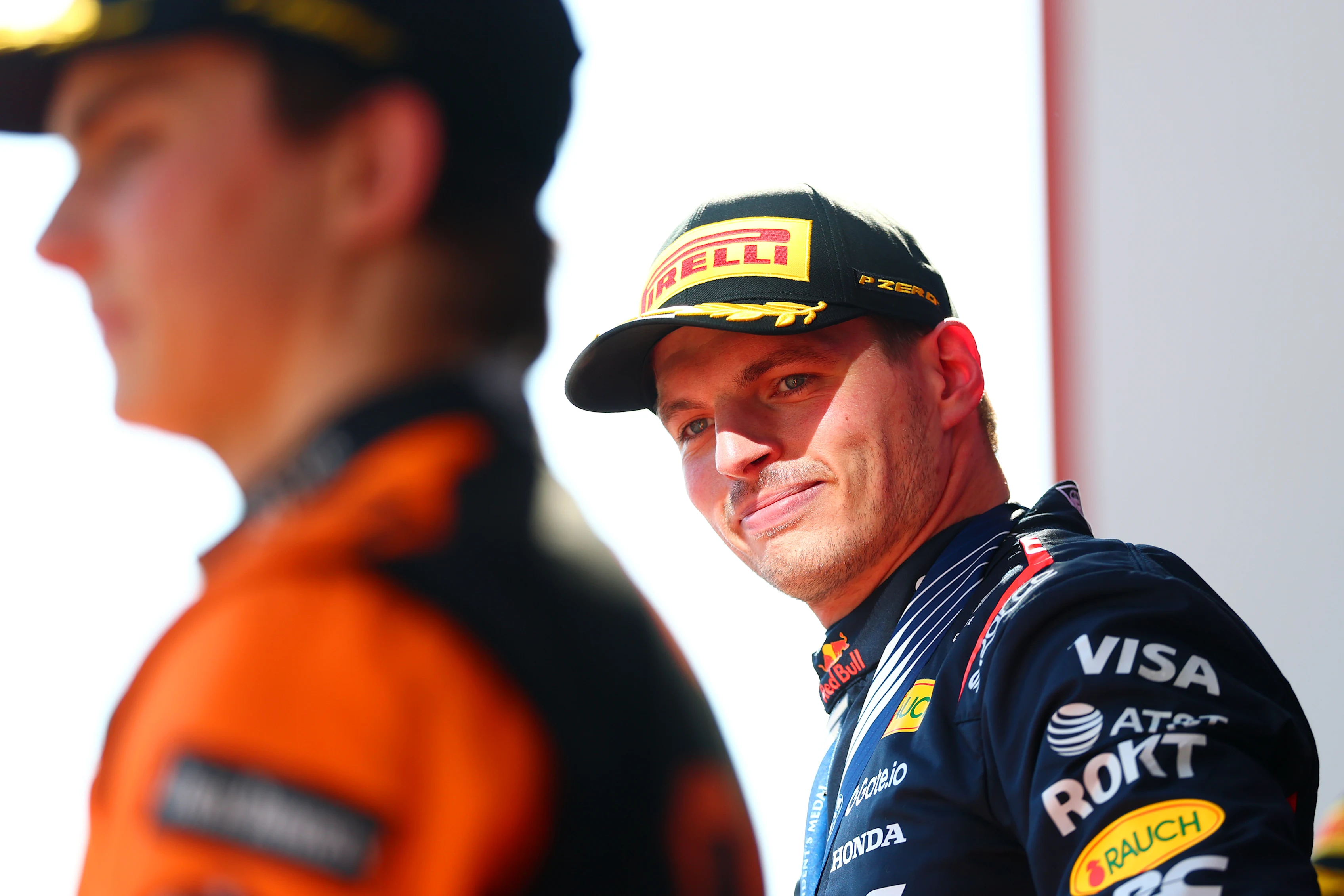 IMOLA, ITALY - MAY 18: Race winner Max Verstappen of the Netherlands and Oracle Red Bull Racing on
